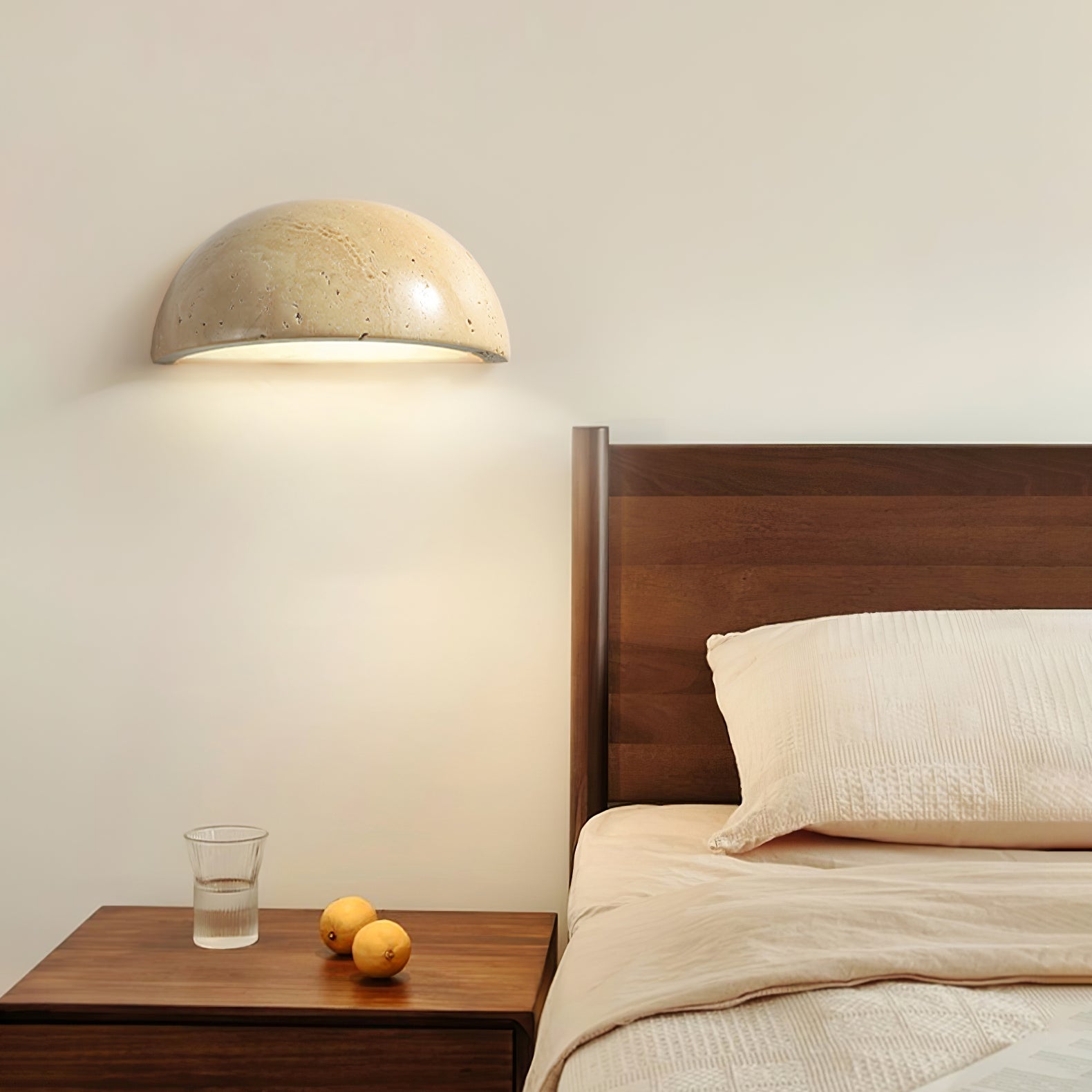 Devom Travertine Wall Light