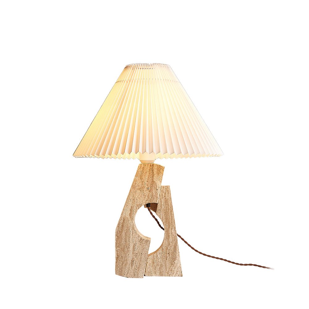 Dublo Travertine Table Lamp