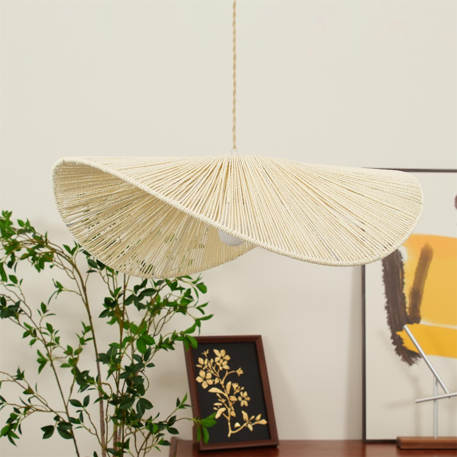 Woovo Hemp Rope Pendant Light