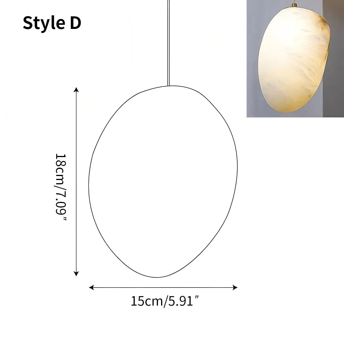 Vonaro River Pebble Pendant Light