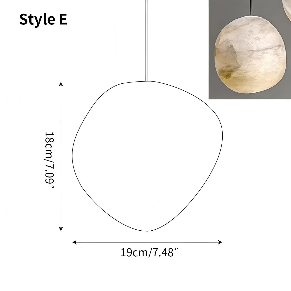 Vonaro River Pebble Pendant Light