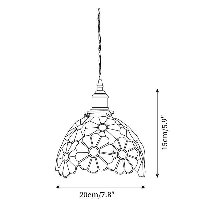 Clyzoner Tiffany Pendant Light