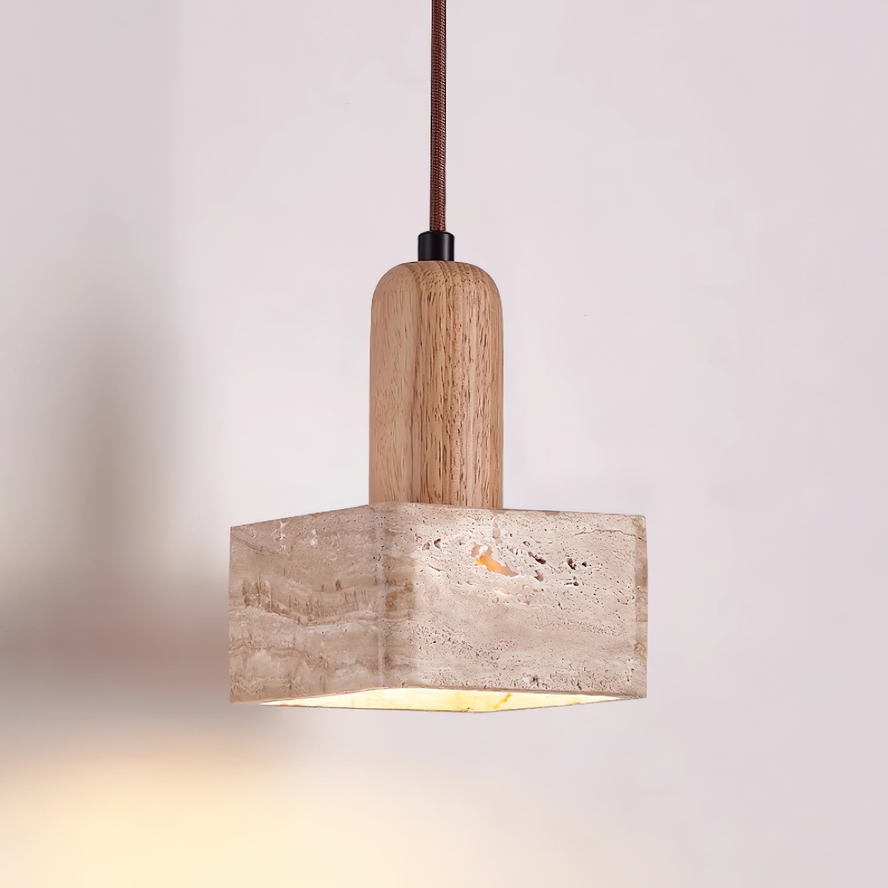 Osethra Travertine Pendant Light
