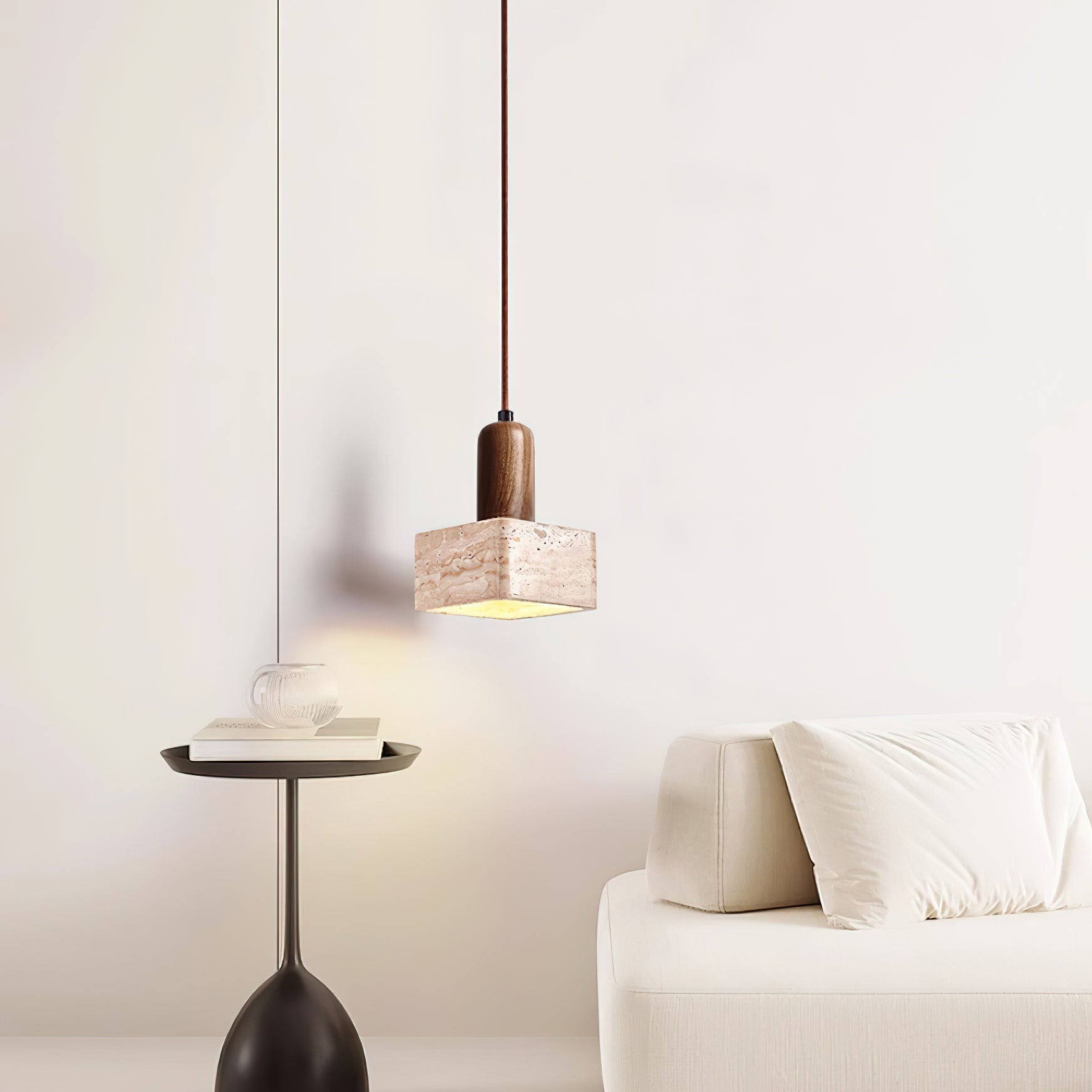 Osethra Travertine Pendant Light