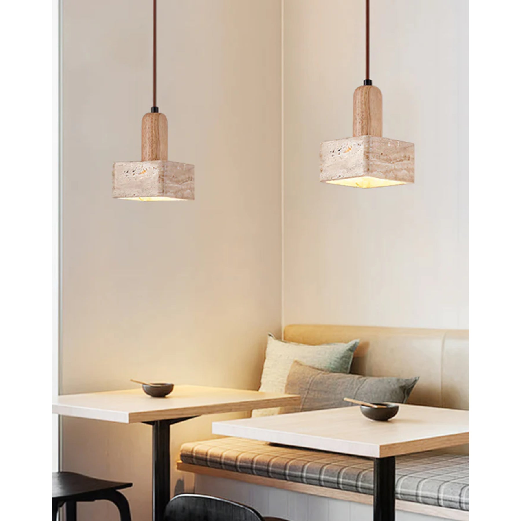 Osethra Travertine Pendant Light