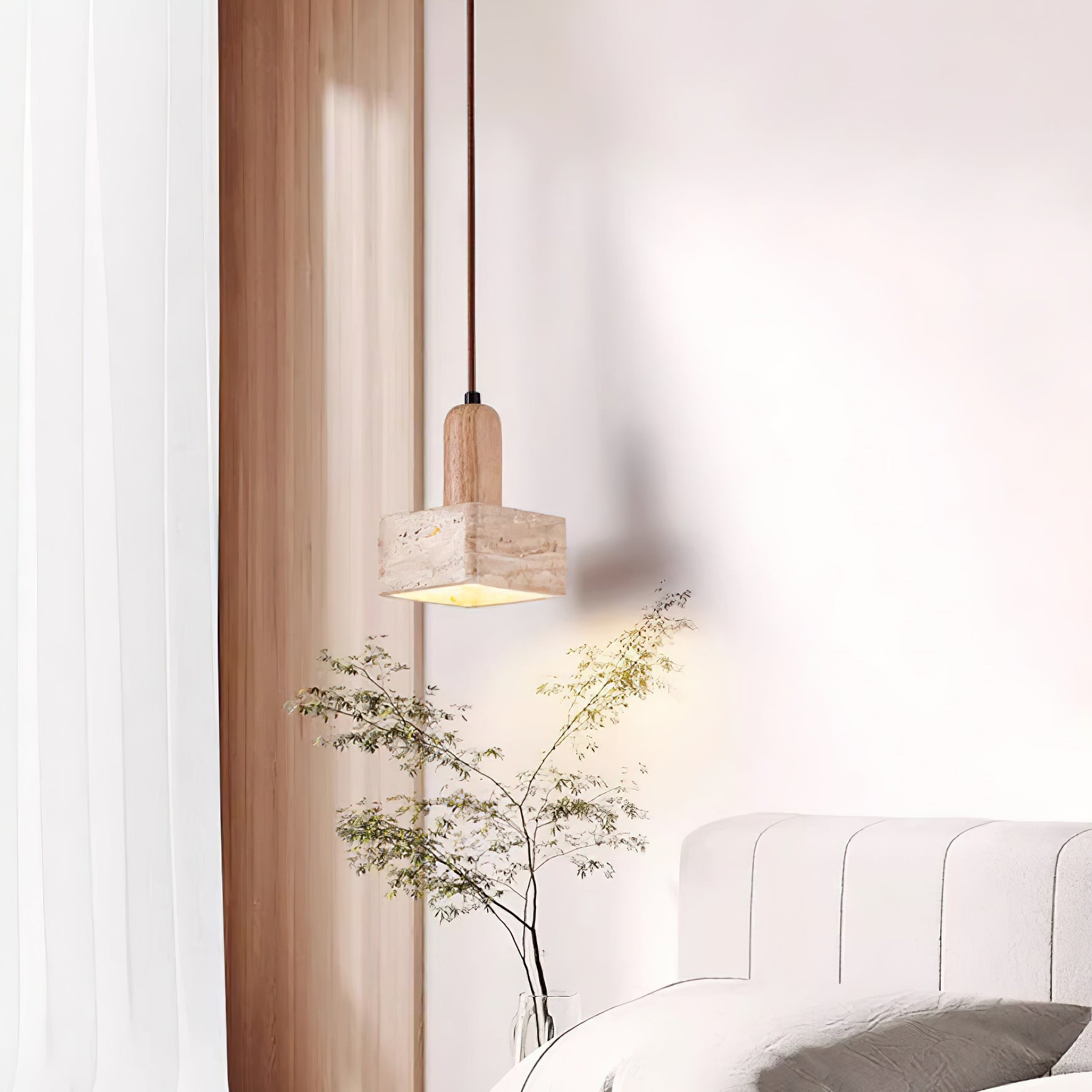 Osethra Travertine Pendant Light
