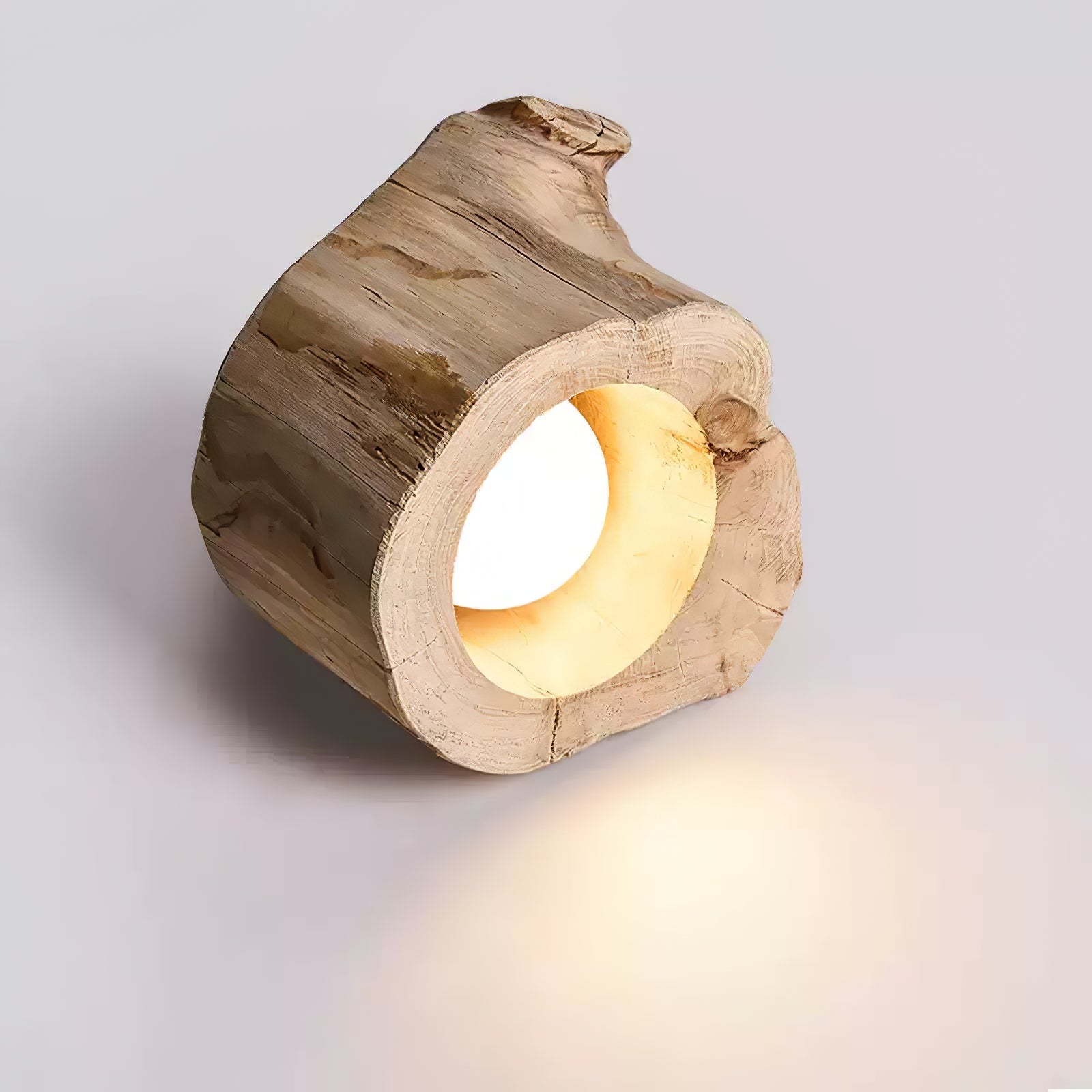 Wood Log Japandi Style Ceiling Light