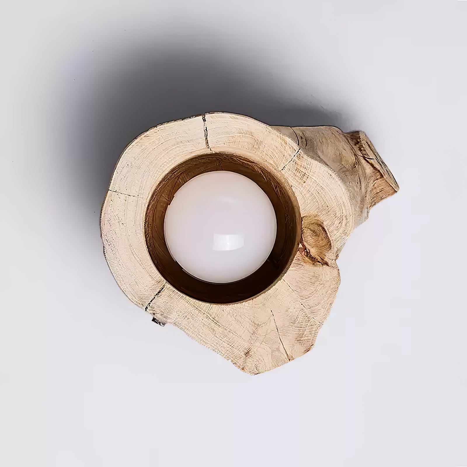 Wood Log Japandi Style Ceiling Light