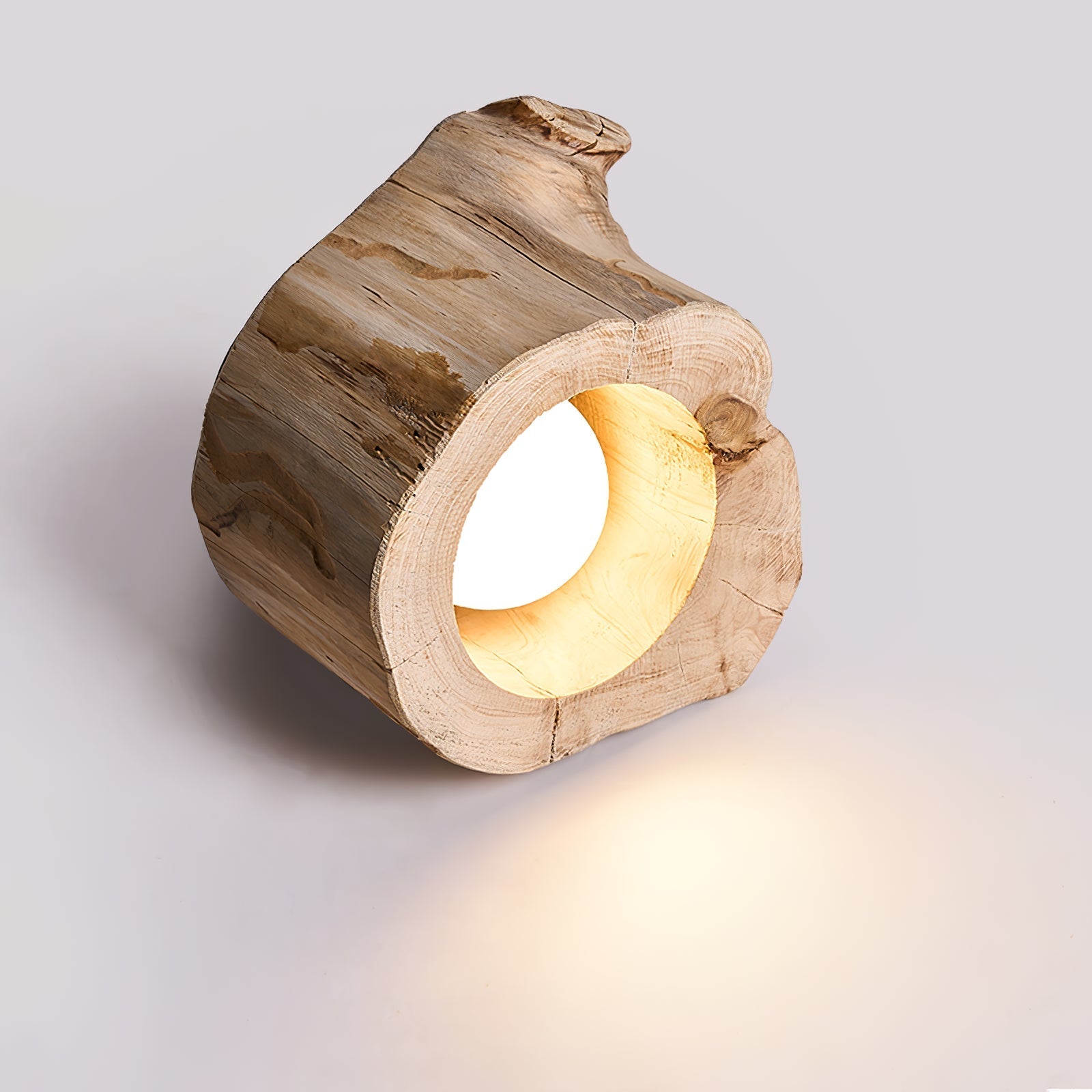 Wood Log Japandi Style Ceiling Light
