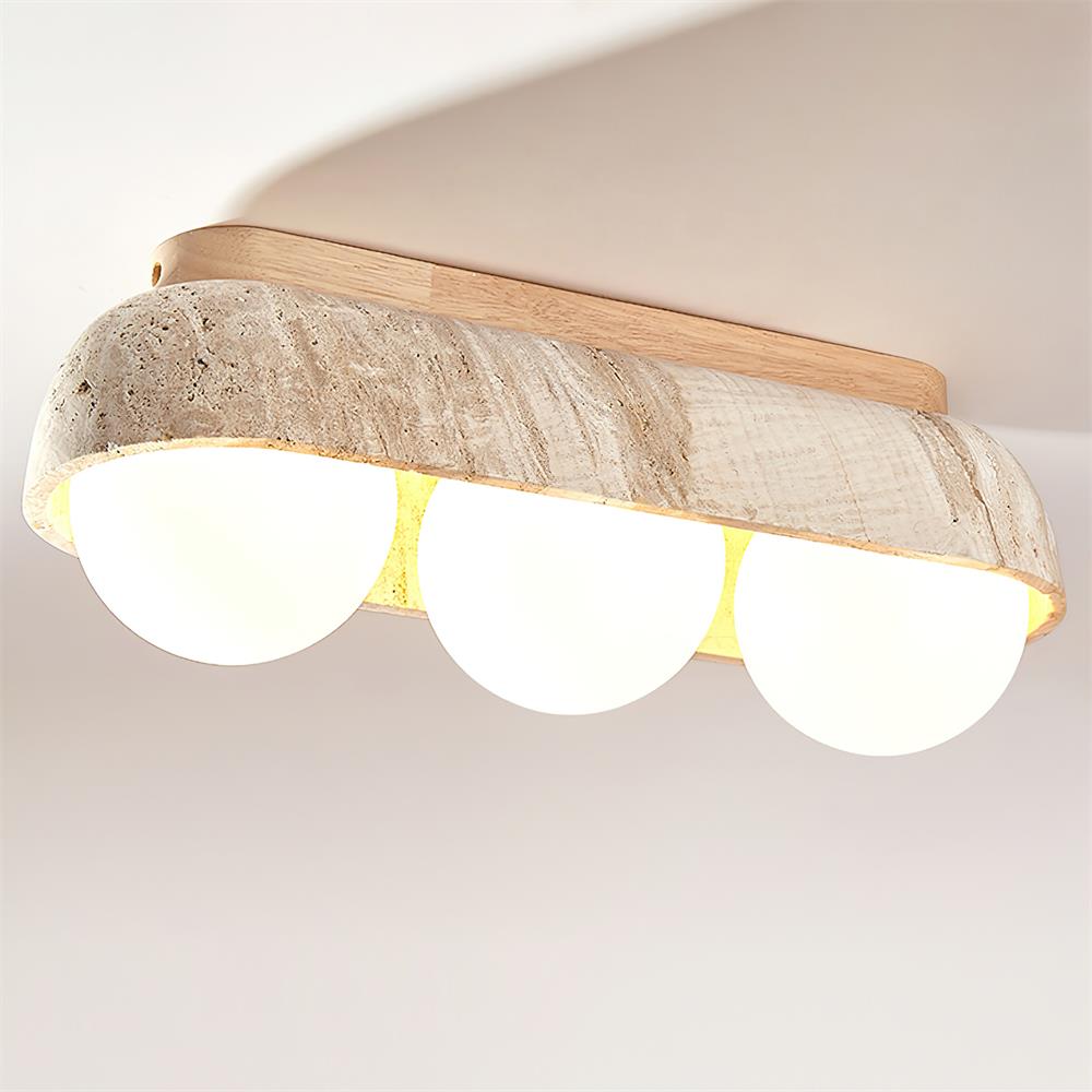Muvo Natural Stone Ceiling Light