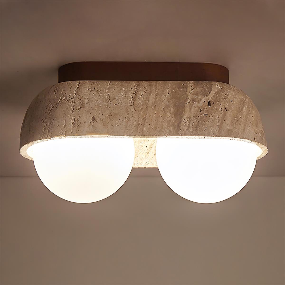 Muvo Natural Stone Ceiling Light