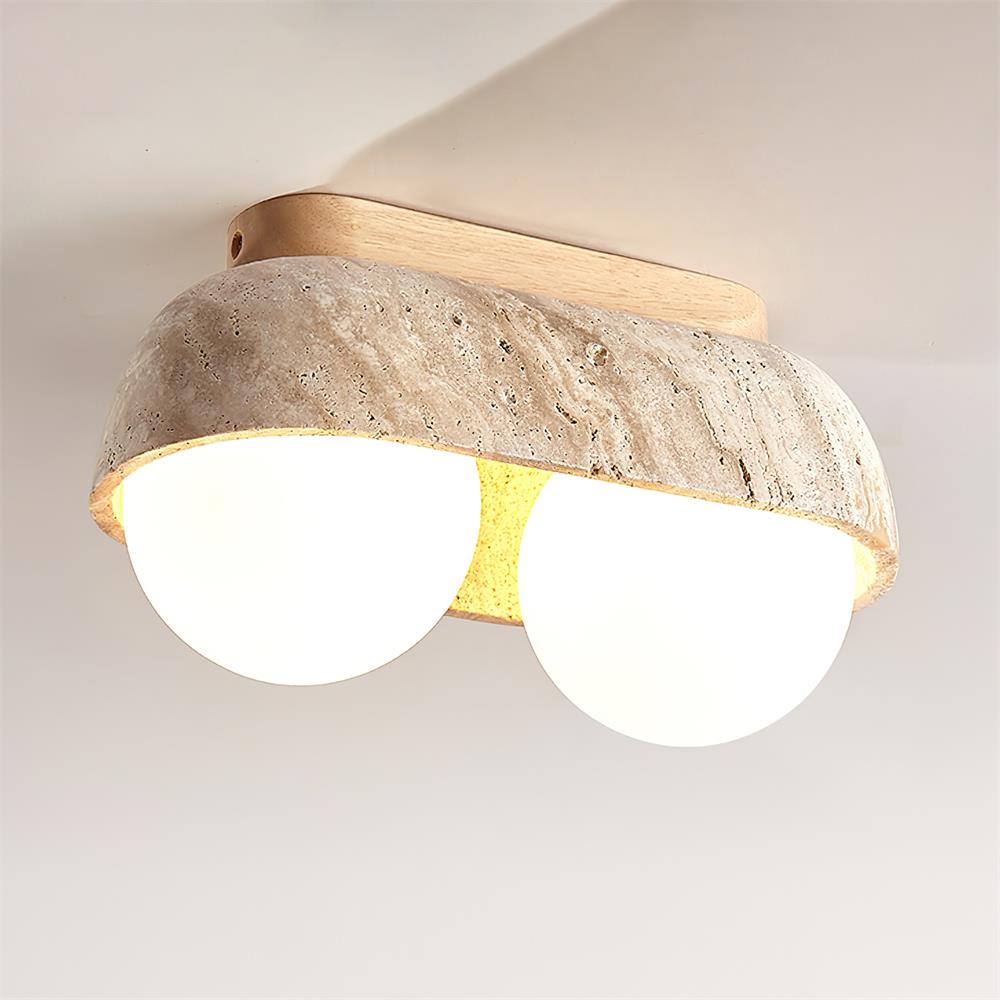 Muvo Natural Stone Ceiling Light