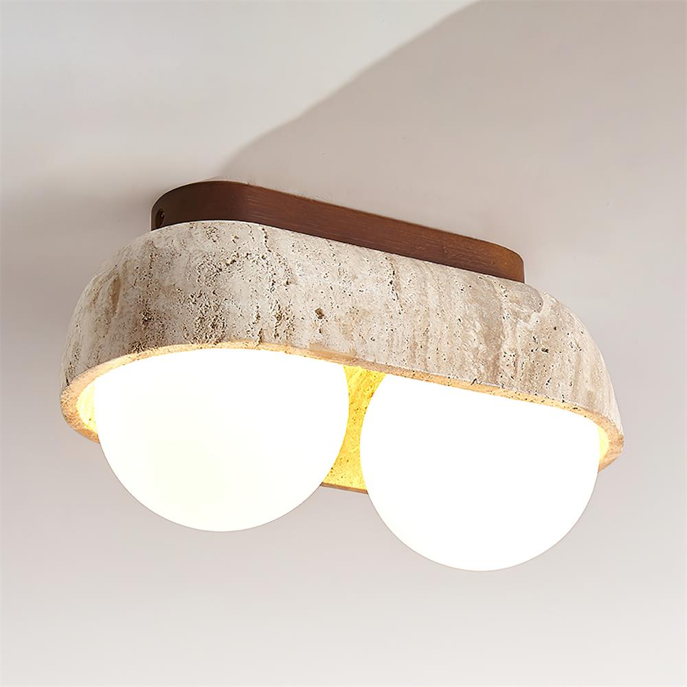 Muvo Natural Stone Ceiling Light
