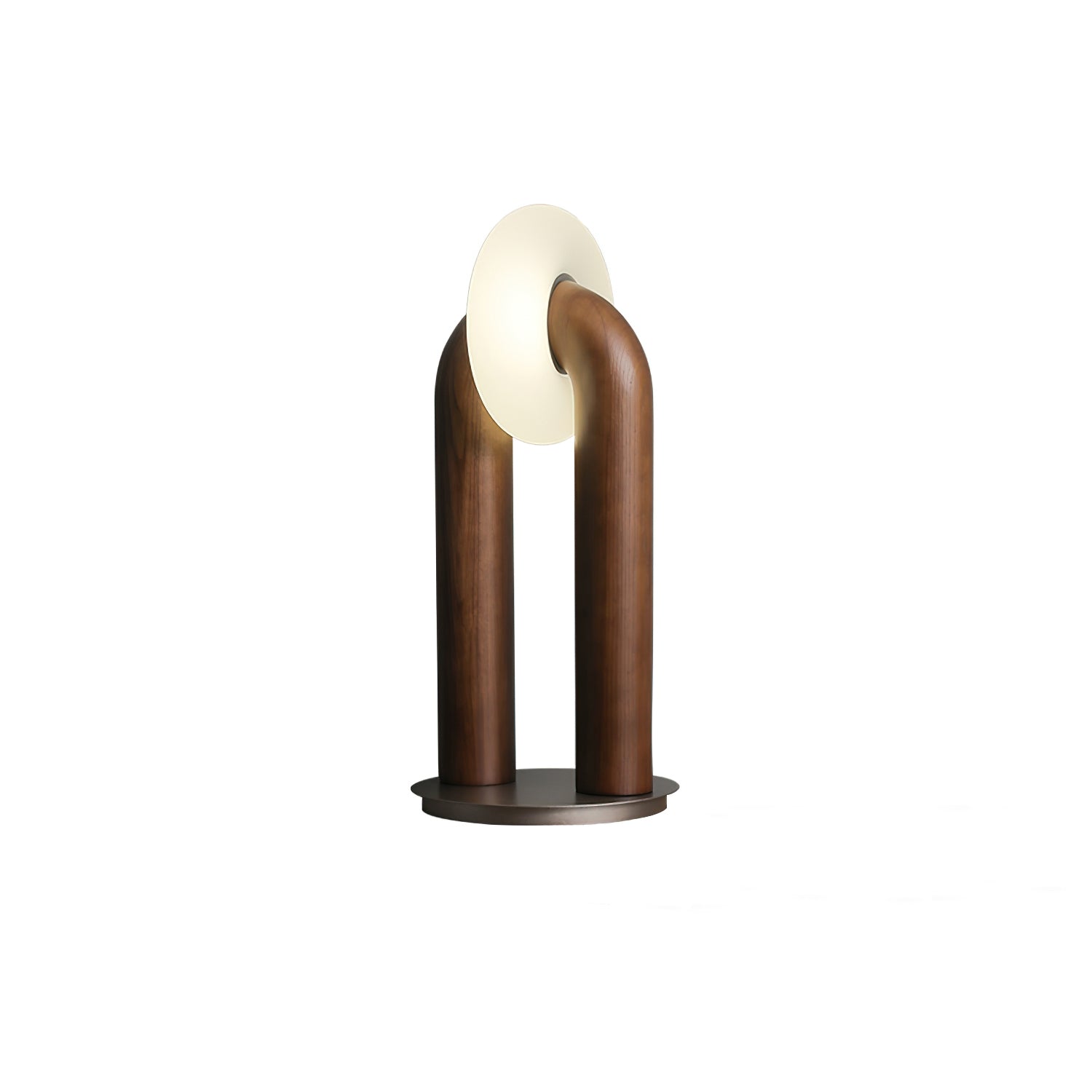 Disc Wooden Table Lamp