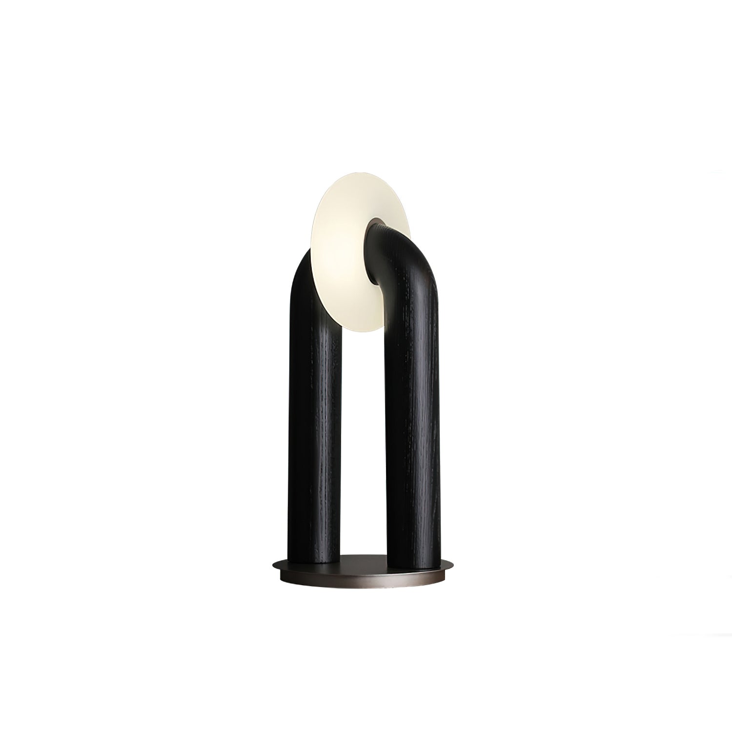 Disc Wooden Table Lamp