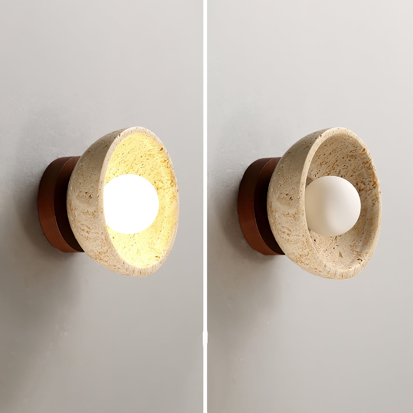 Bovvenz Travertine Wall Light