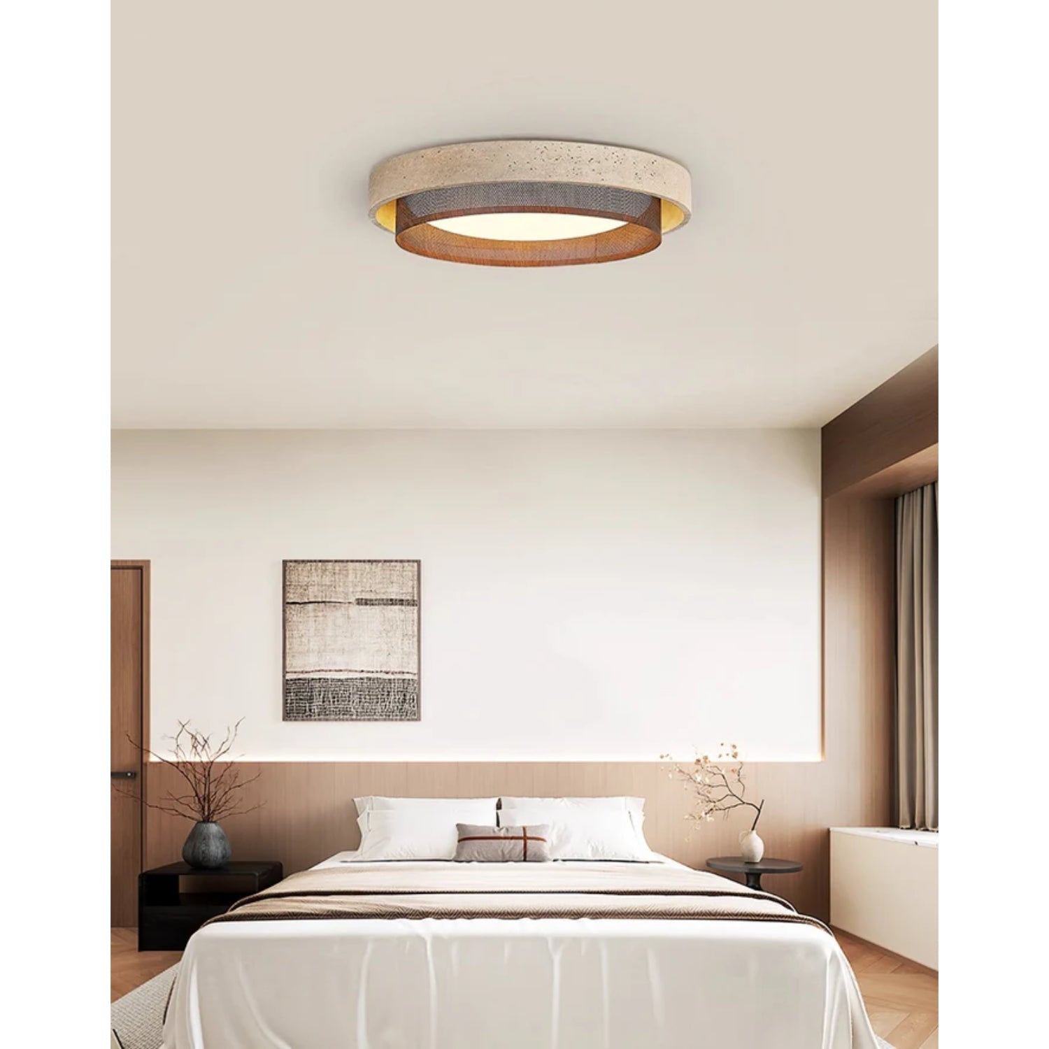 Foagane Natural Stone Ceiling Light