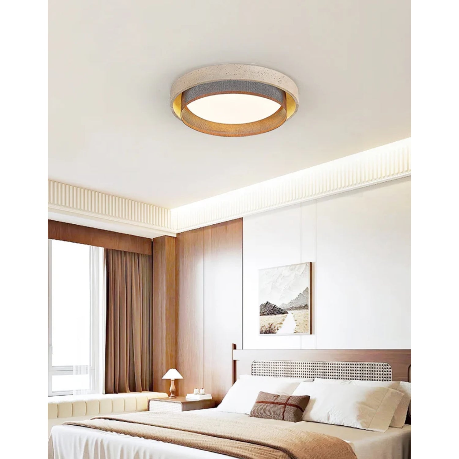 Foagane Natural Stone Ceiling Light