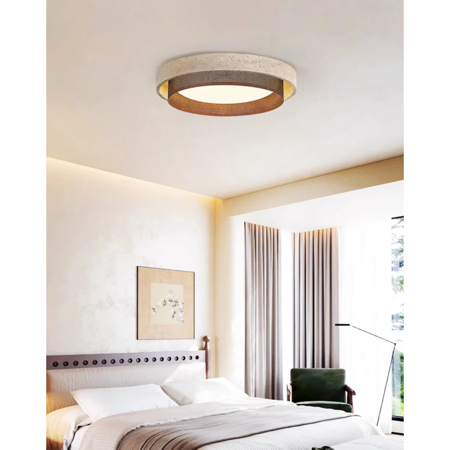 Foagane Natural Stone Ceiling Light