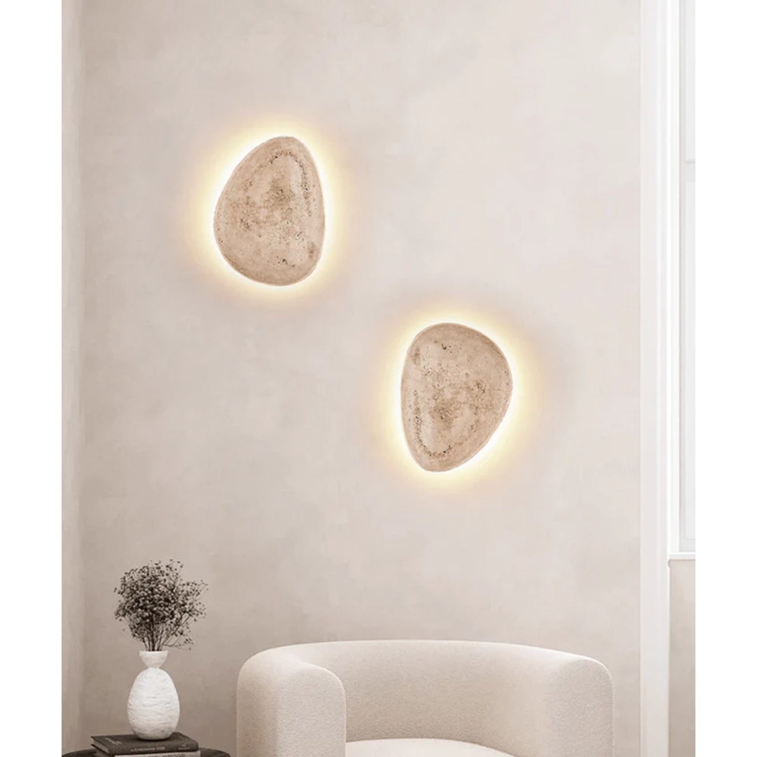 Tarovo Natural Stone Wall Light