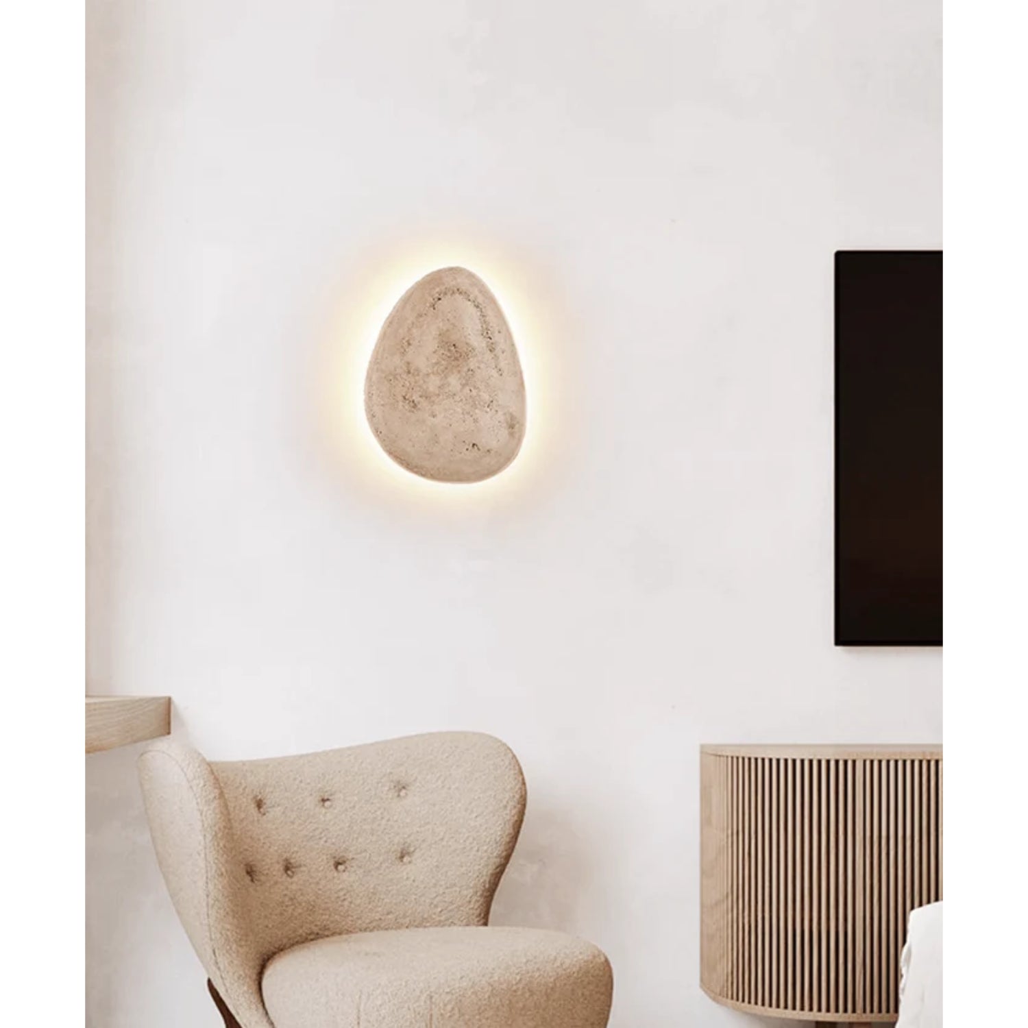 Tarovo Natural Stone Wall Light