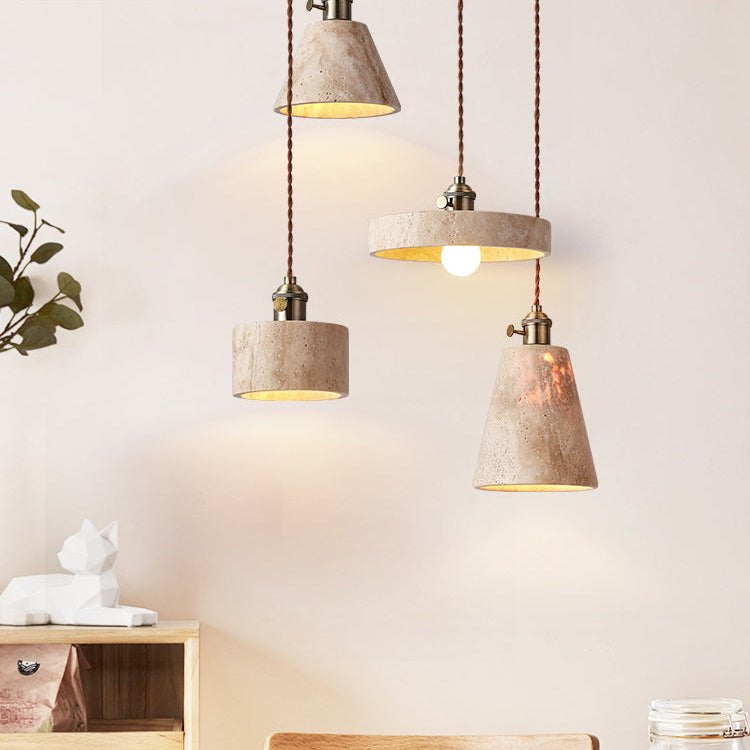 Cellos Travertine Pendant Light