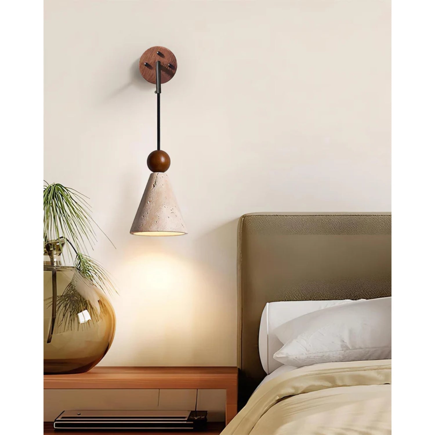 Tevvano Travertine Wall Light