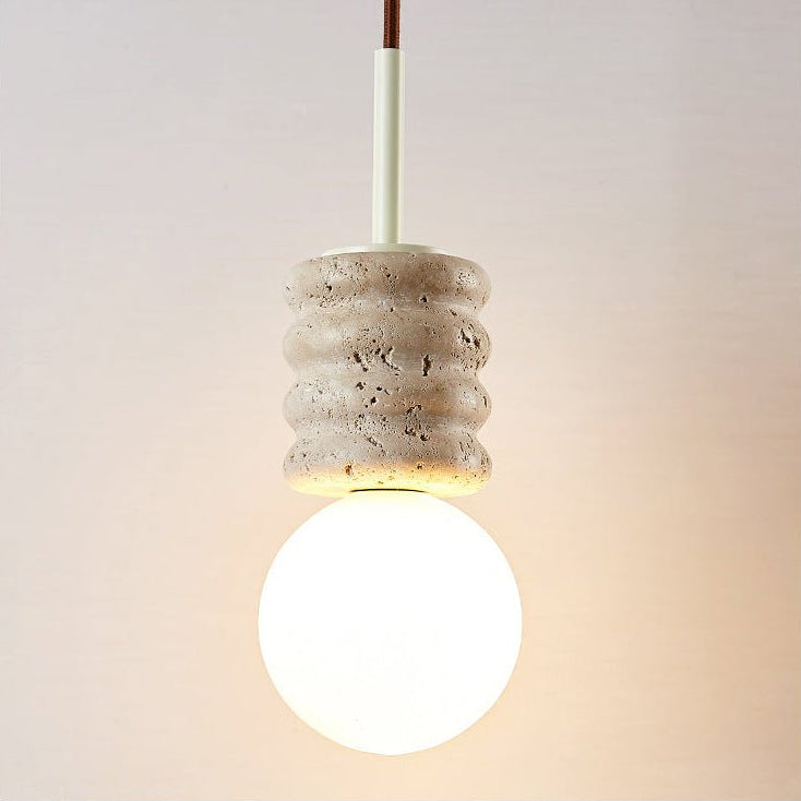 Fenora Travertine Pendant Light