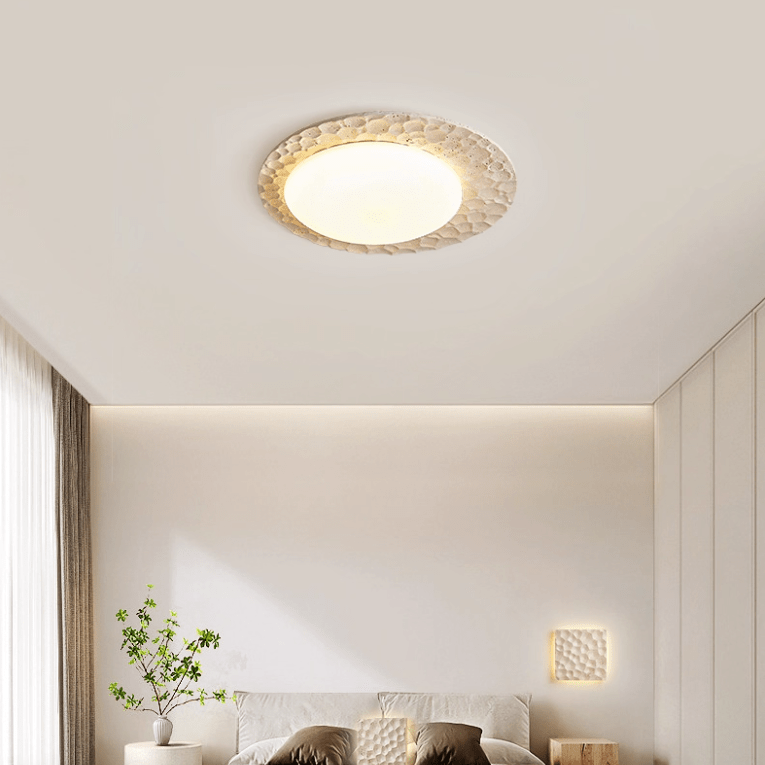 Orage Travertine Ceiling Light