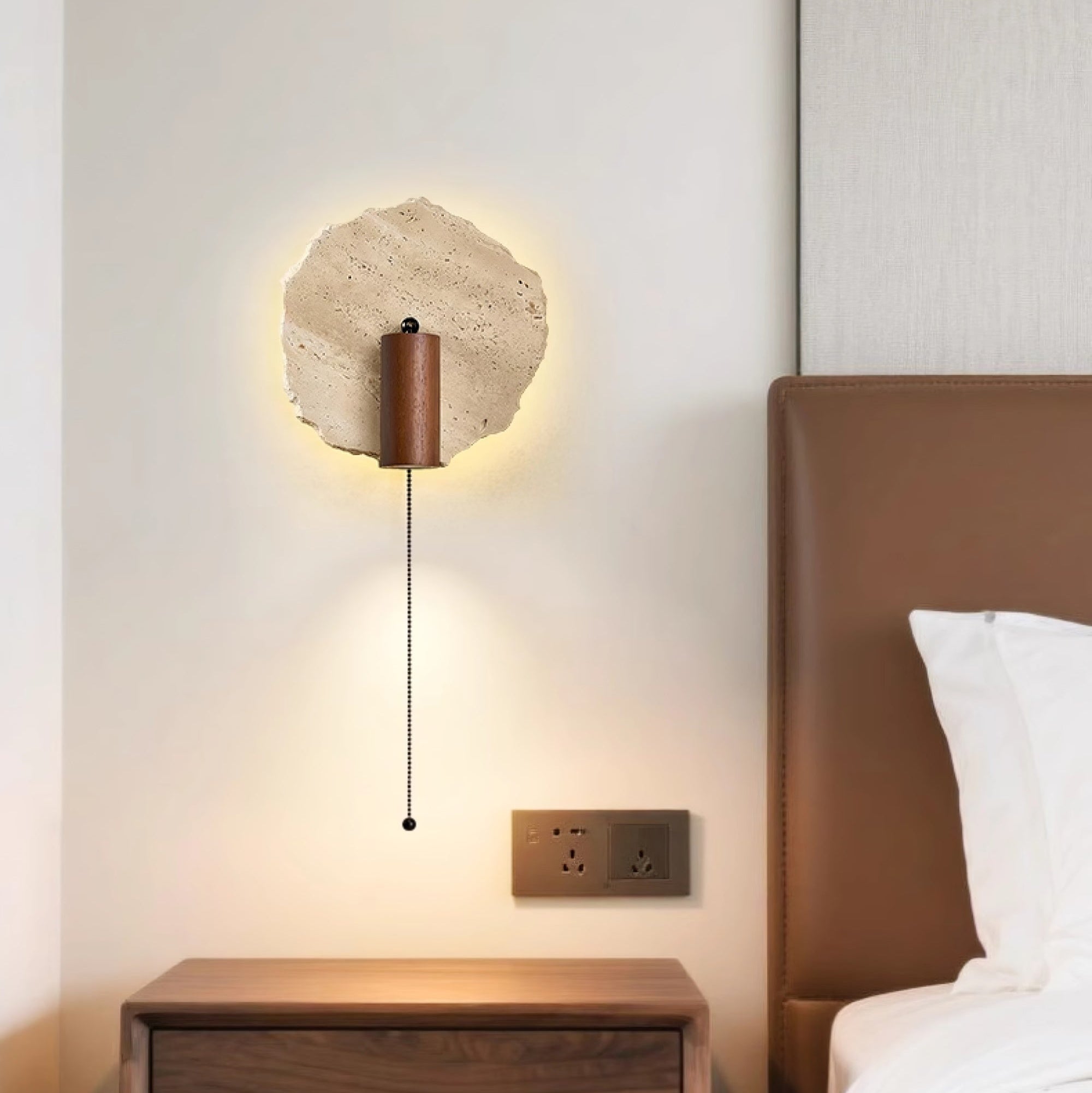 Telahos Travertine Wall Light