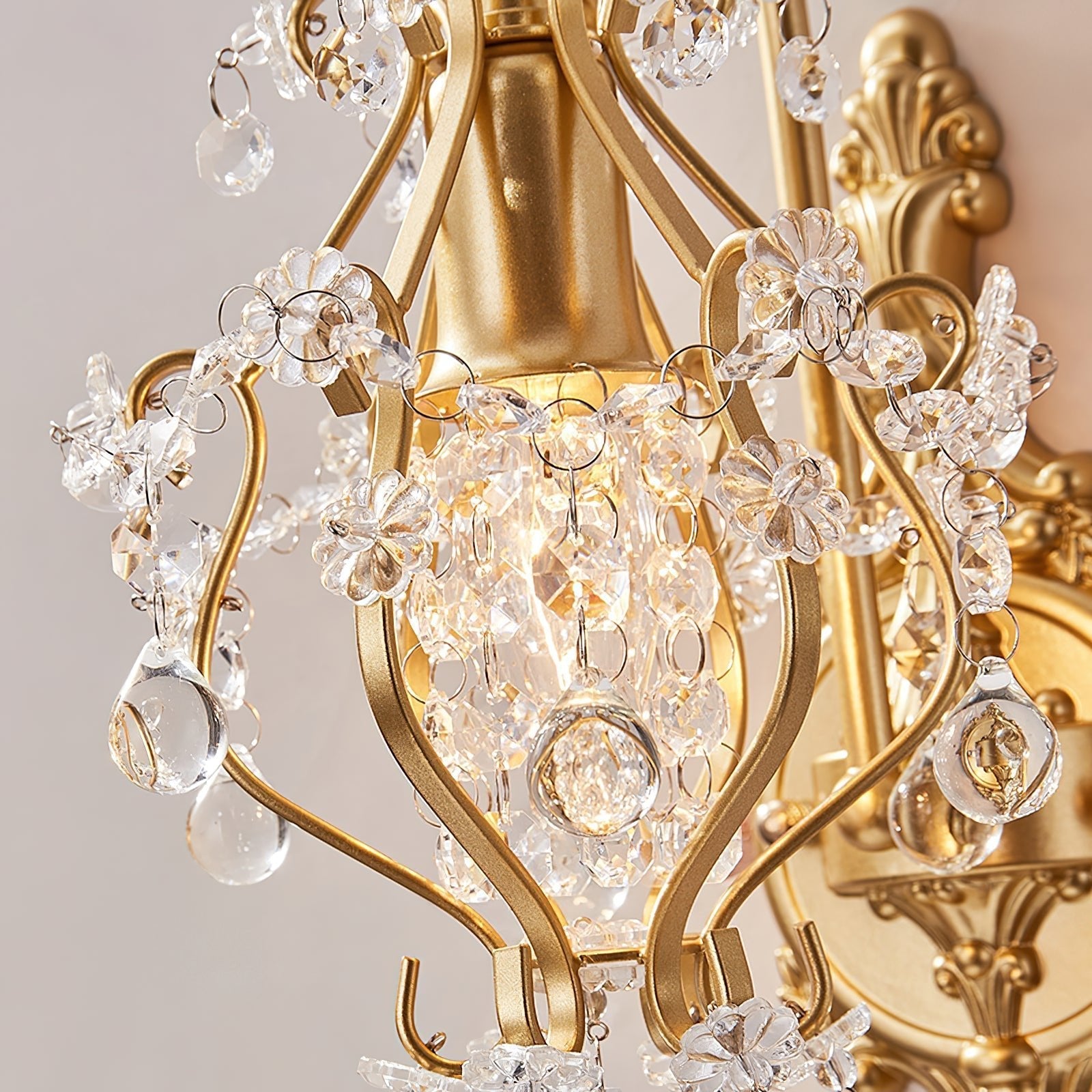Tevo Crystal Wall Light