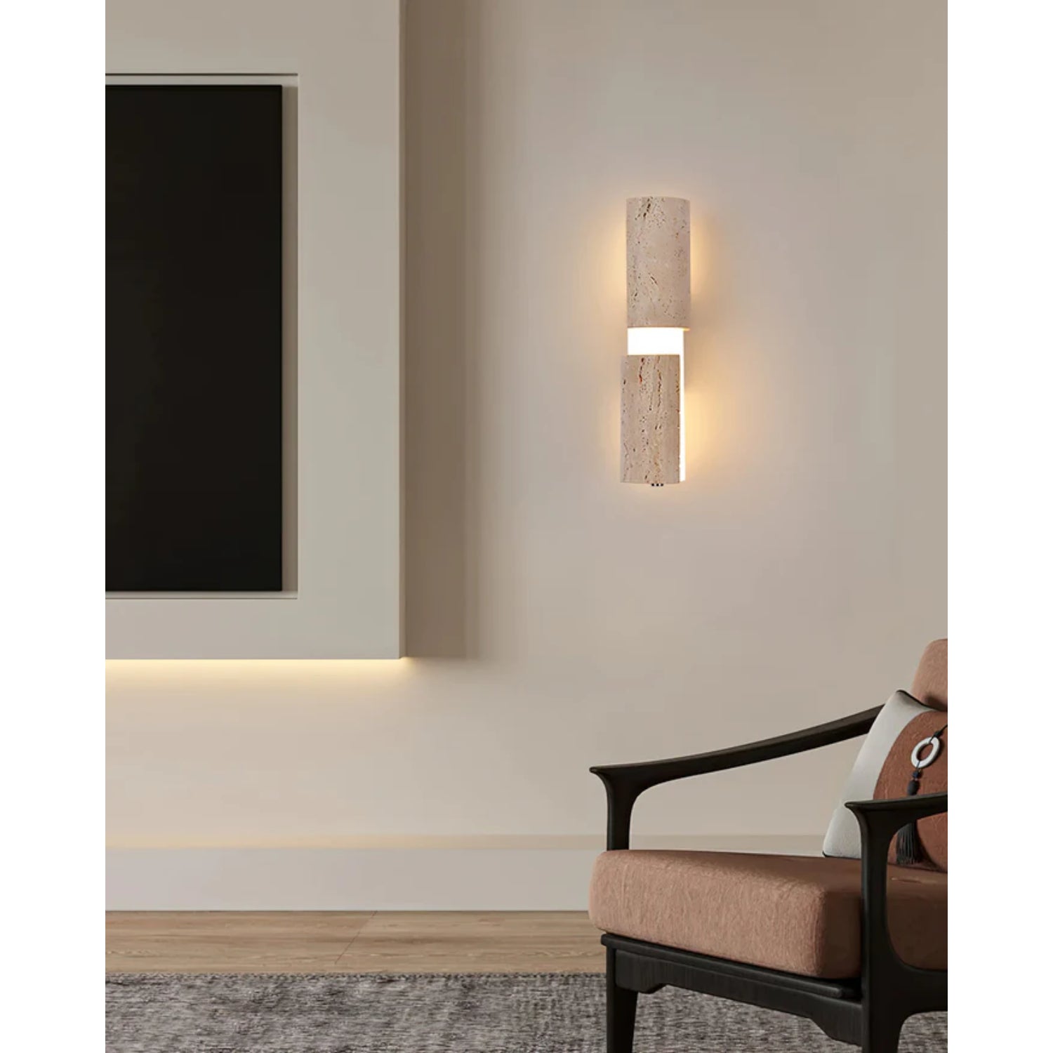 Kelmos Natural Stone Wall Light