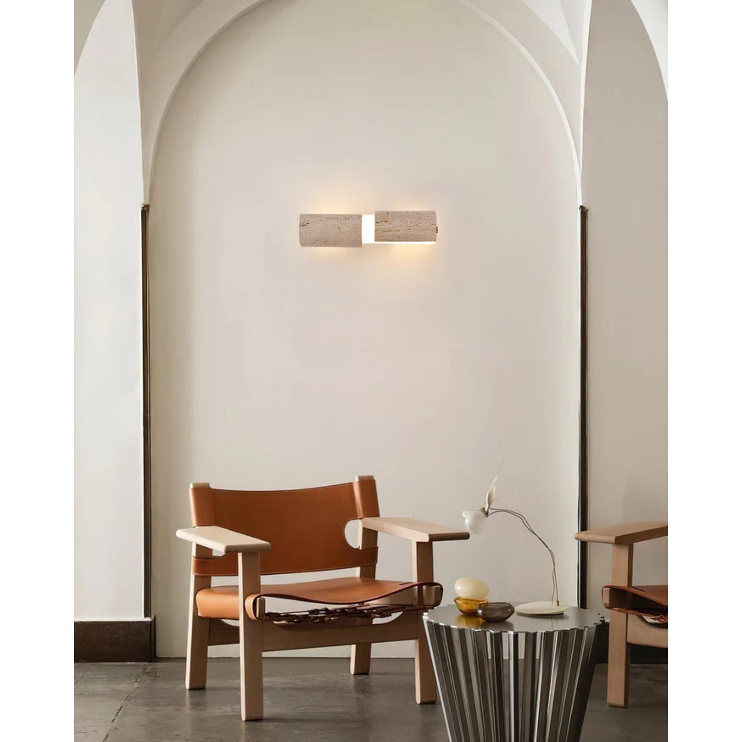 Kelmos Natural Stone Wall Light