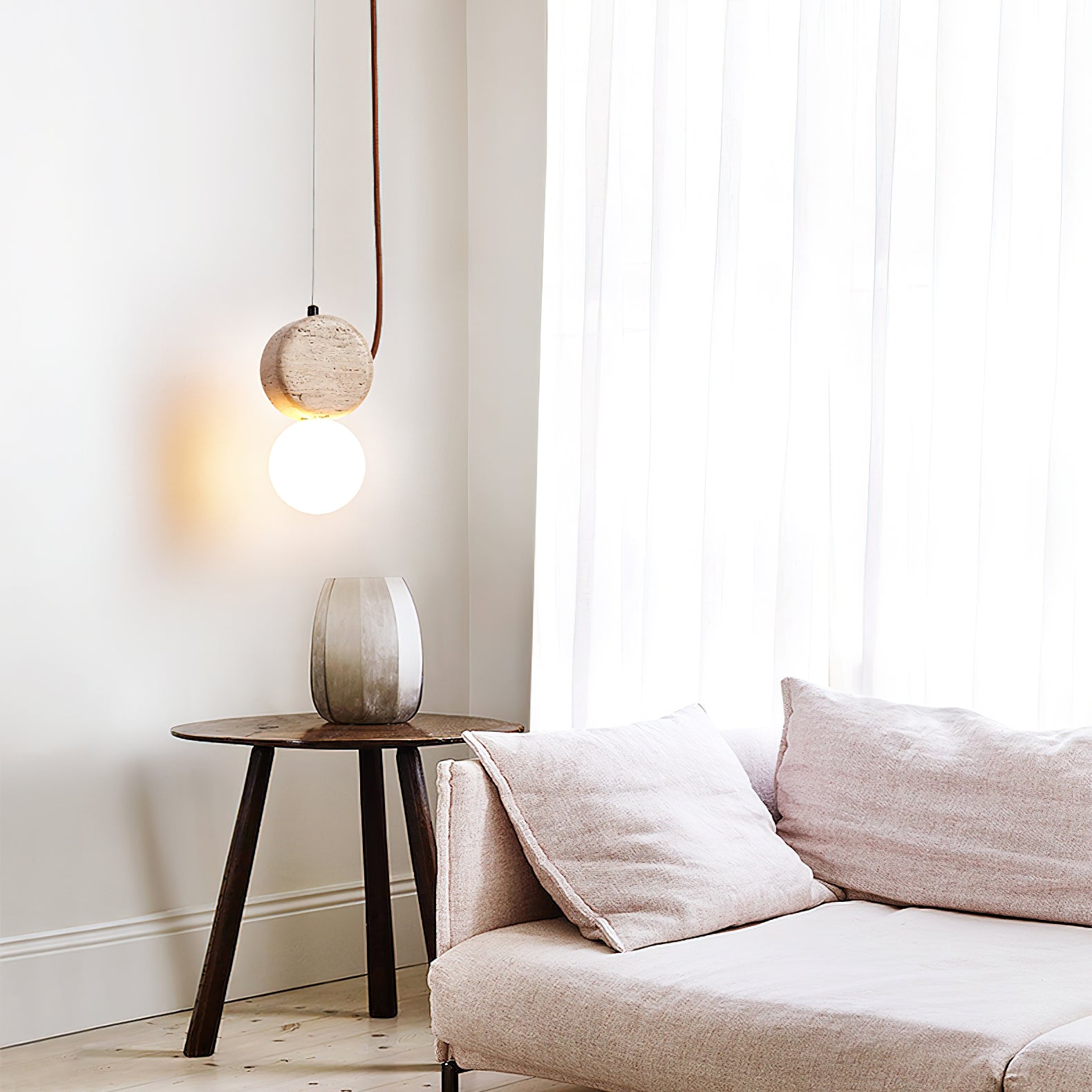Tremiza Travertine Pendant Light