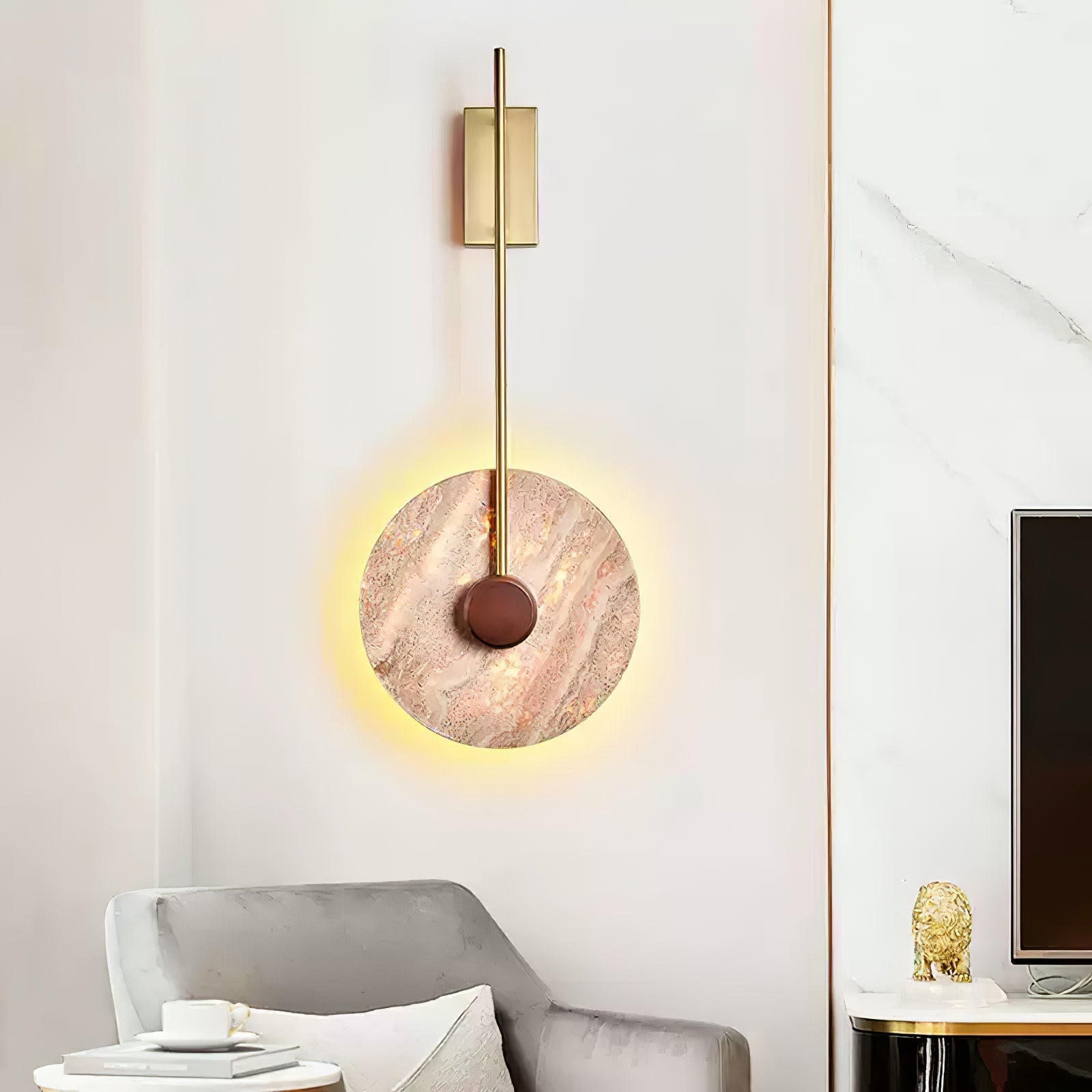 Mofis Travertine Wall Light