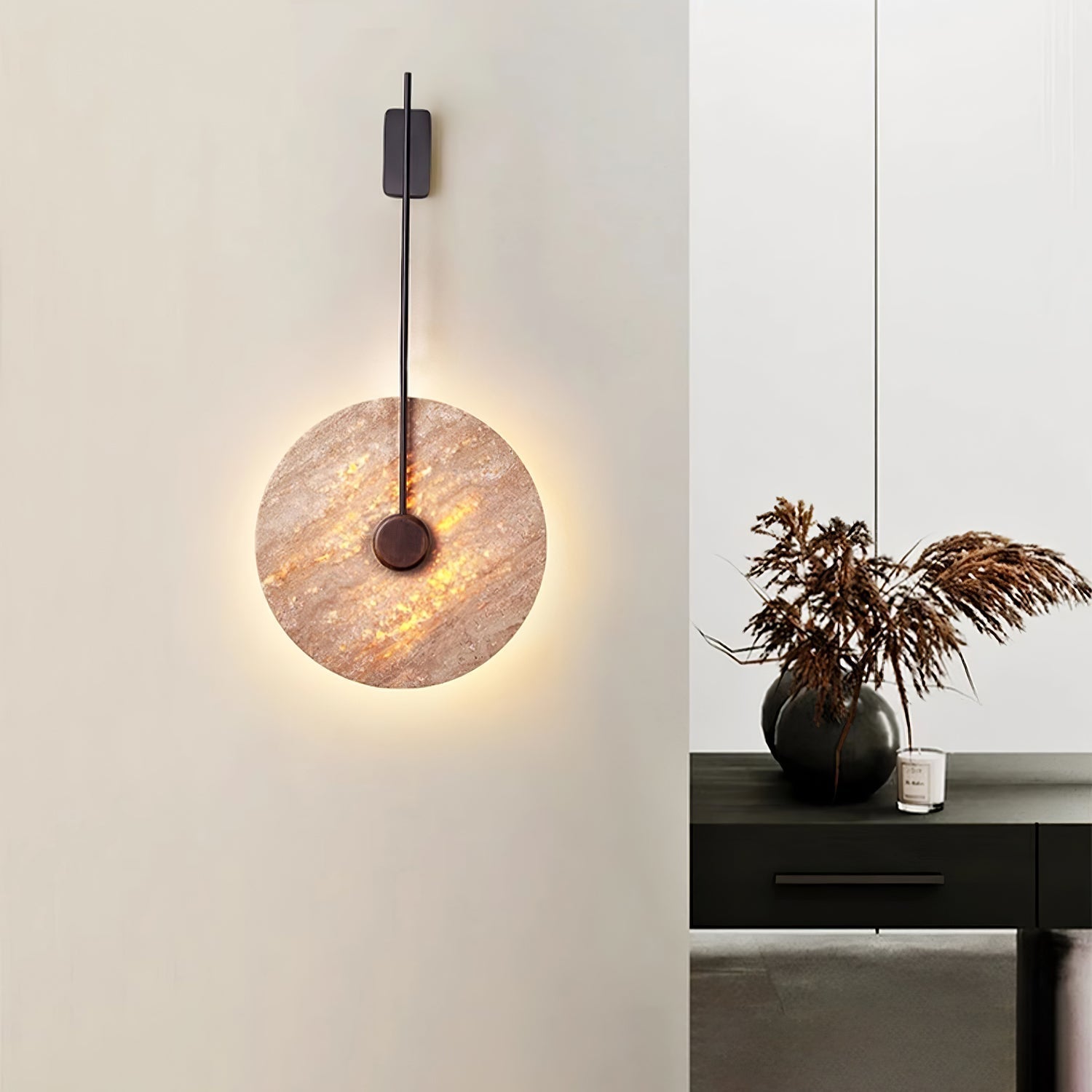 Mofis Travertine Wall Light