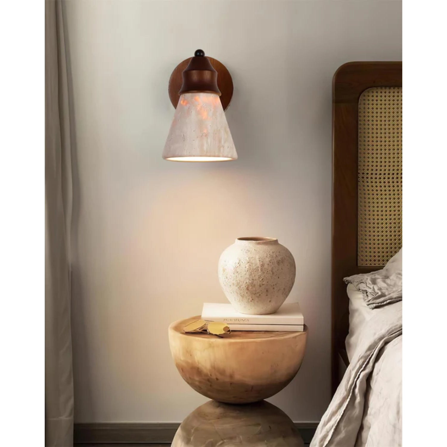 Tomiso Natural Stone Wall Light