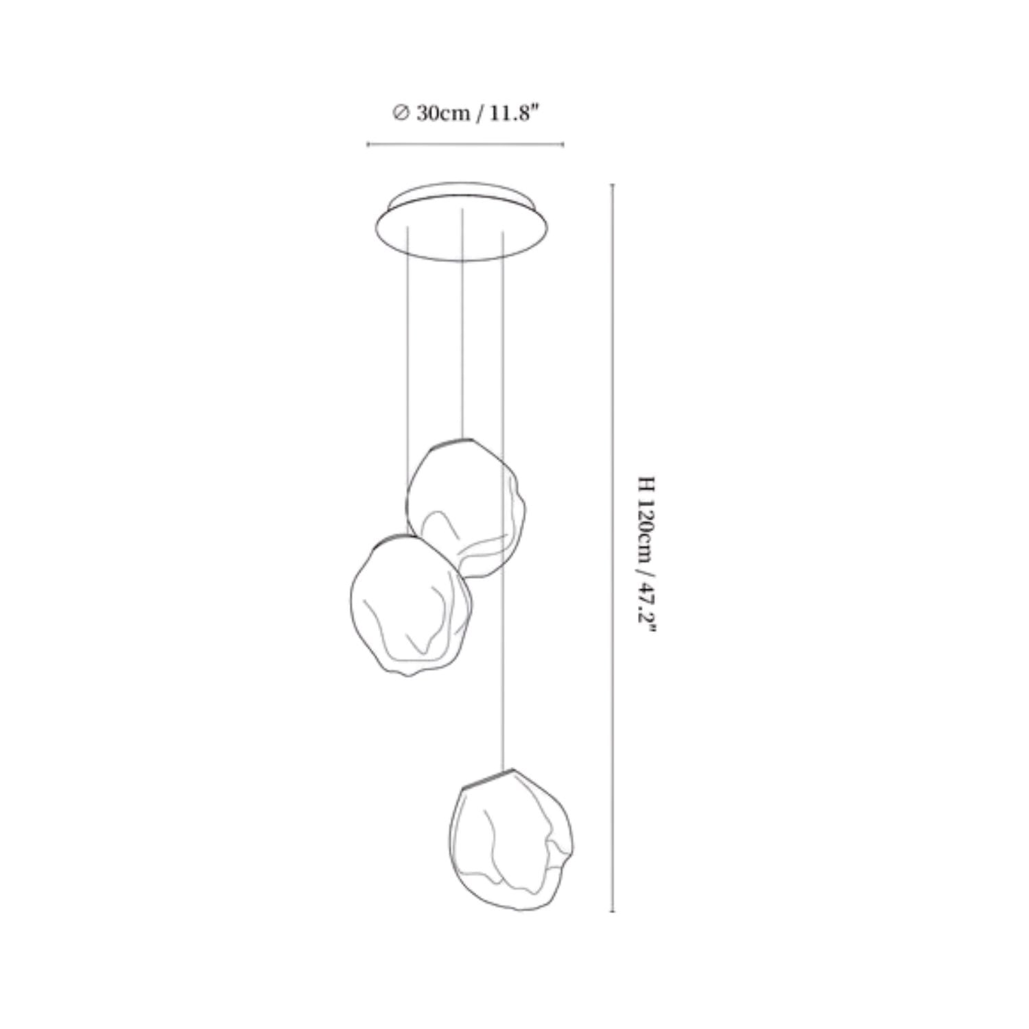 Stone Melt Pendant Light