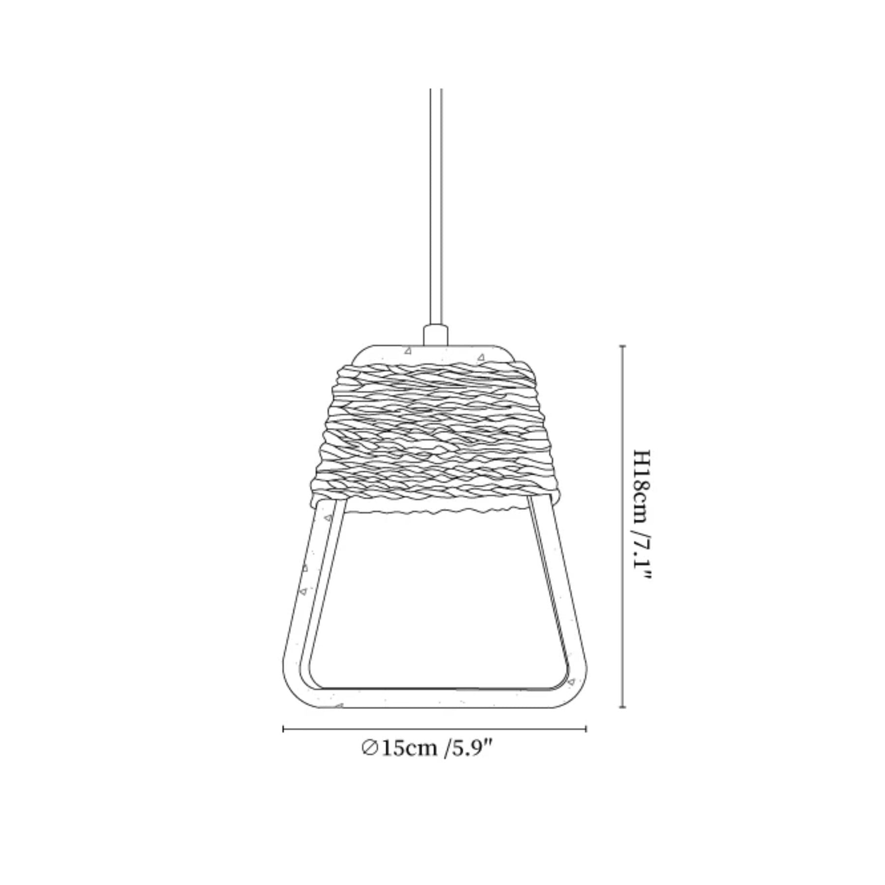 Monas Natural Stone Pendant Light