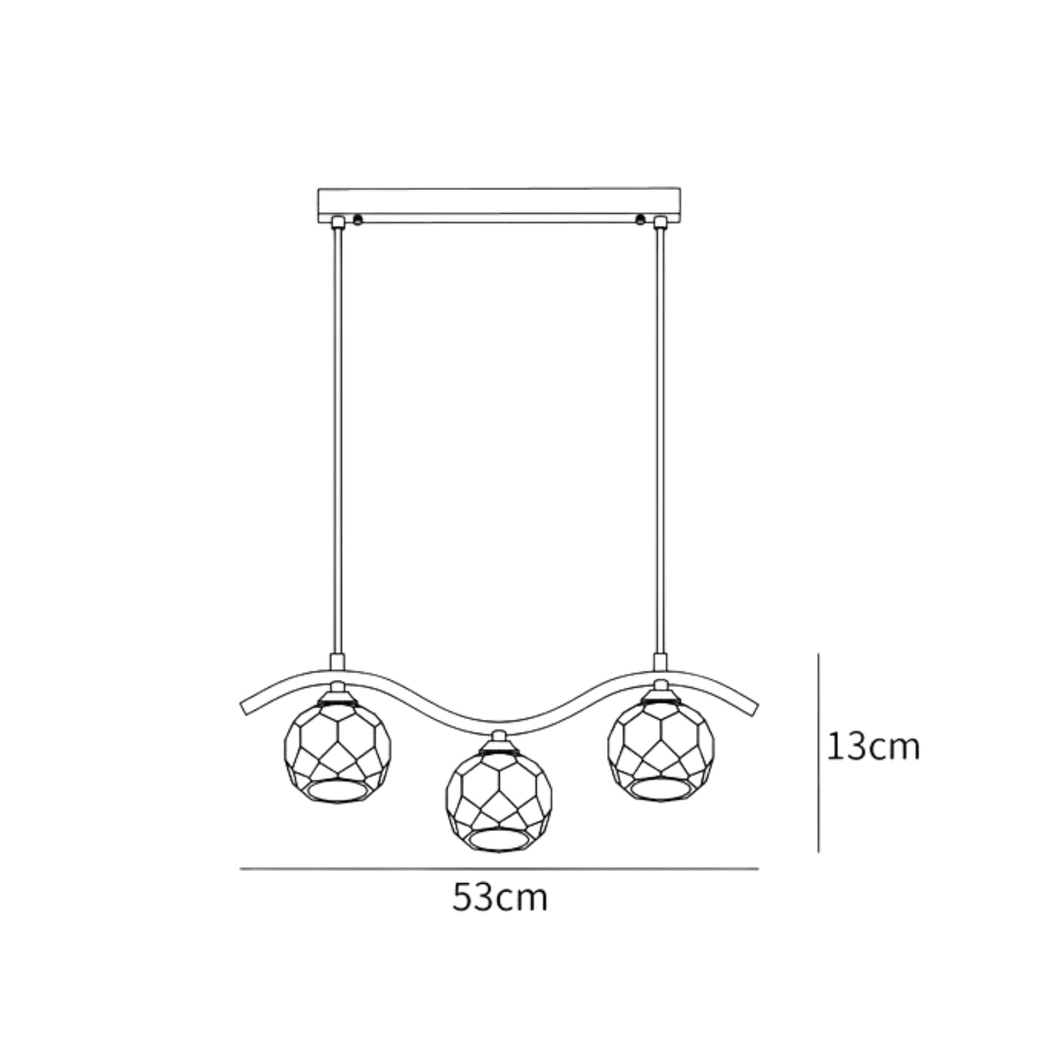 Aueres Triple Pendant Light