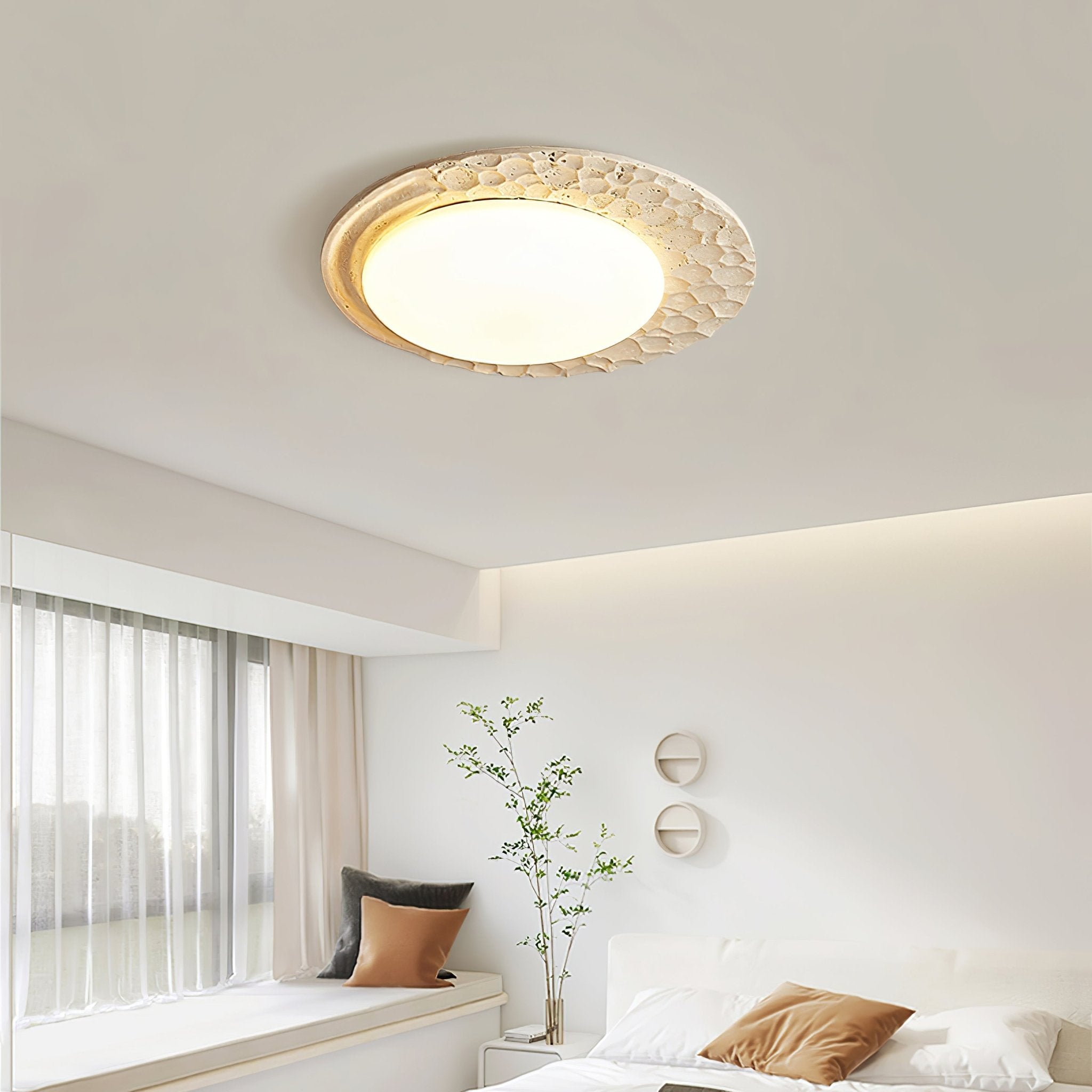 Momesa Natural Stone Ceiling Light