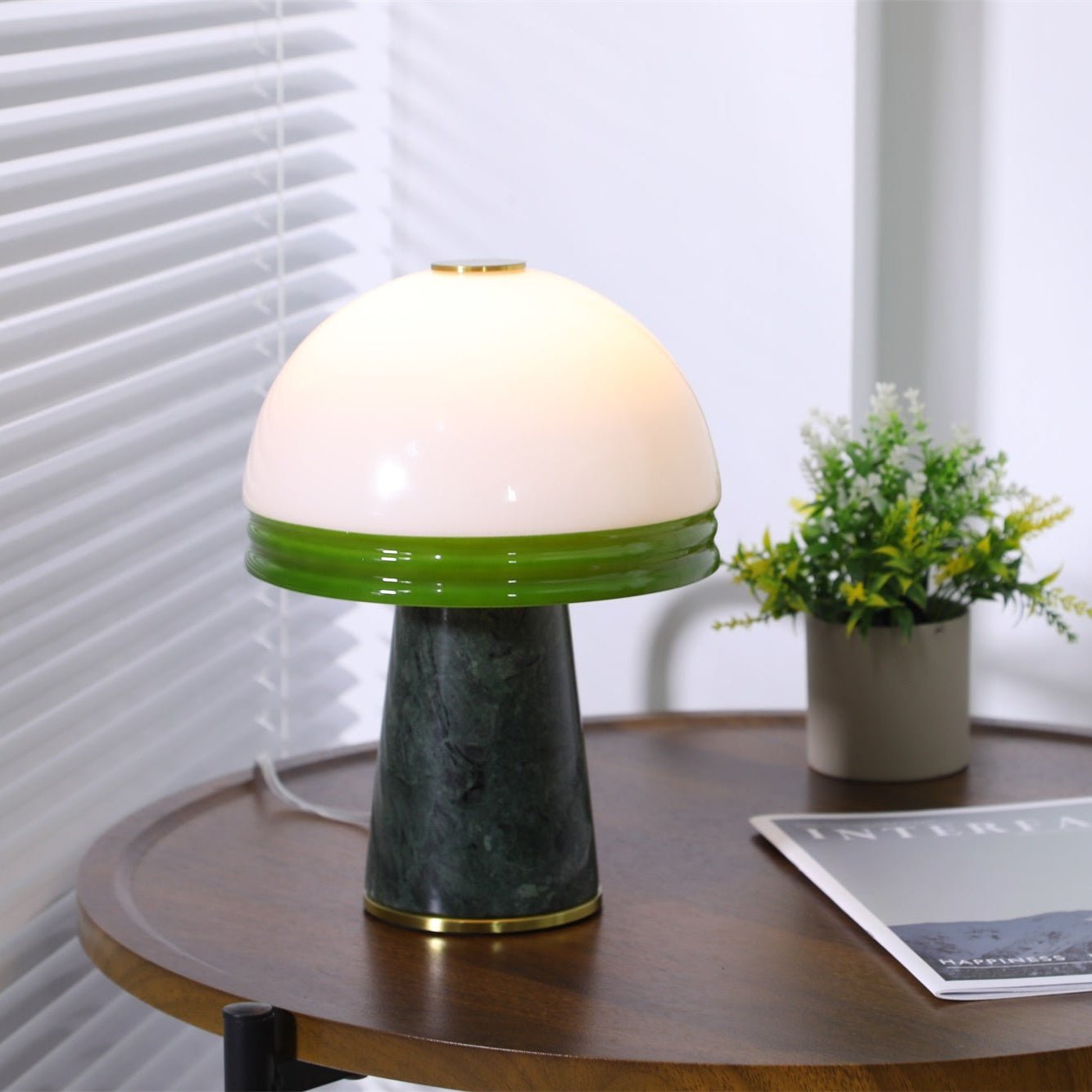 Velura Narrow Marble Table Lamp