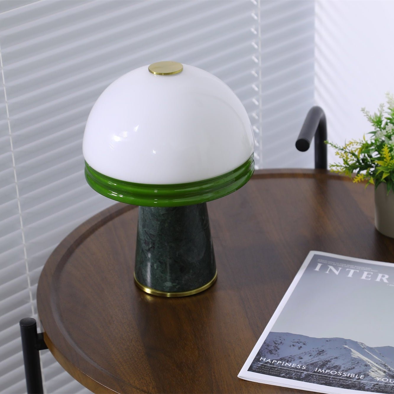 Velura Narrow Marble Table Lamp