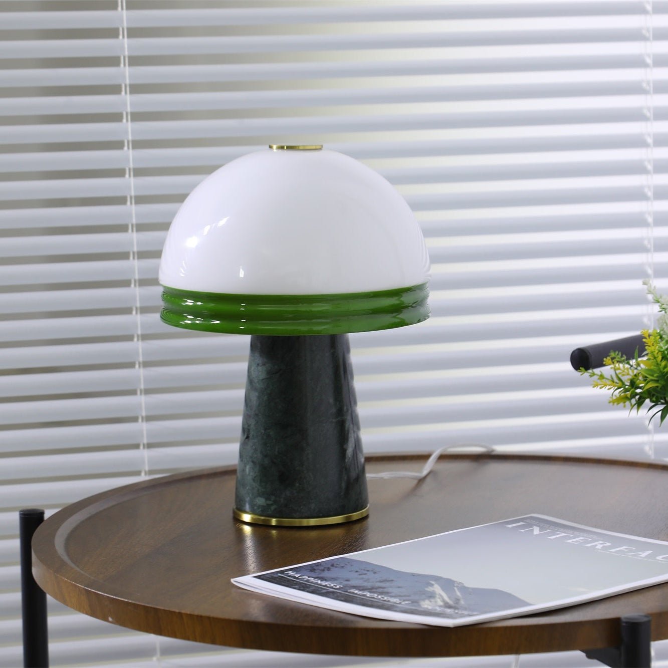 Velura Narrow Marble Table Lamp