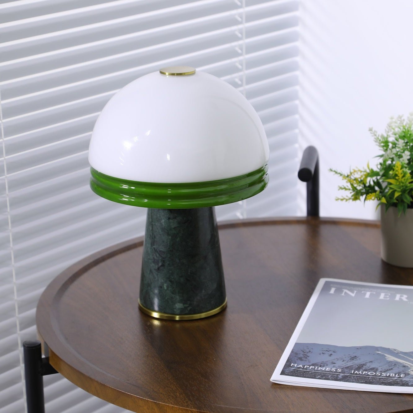 Velura Narrow Marble Table Lamp