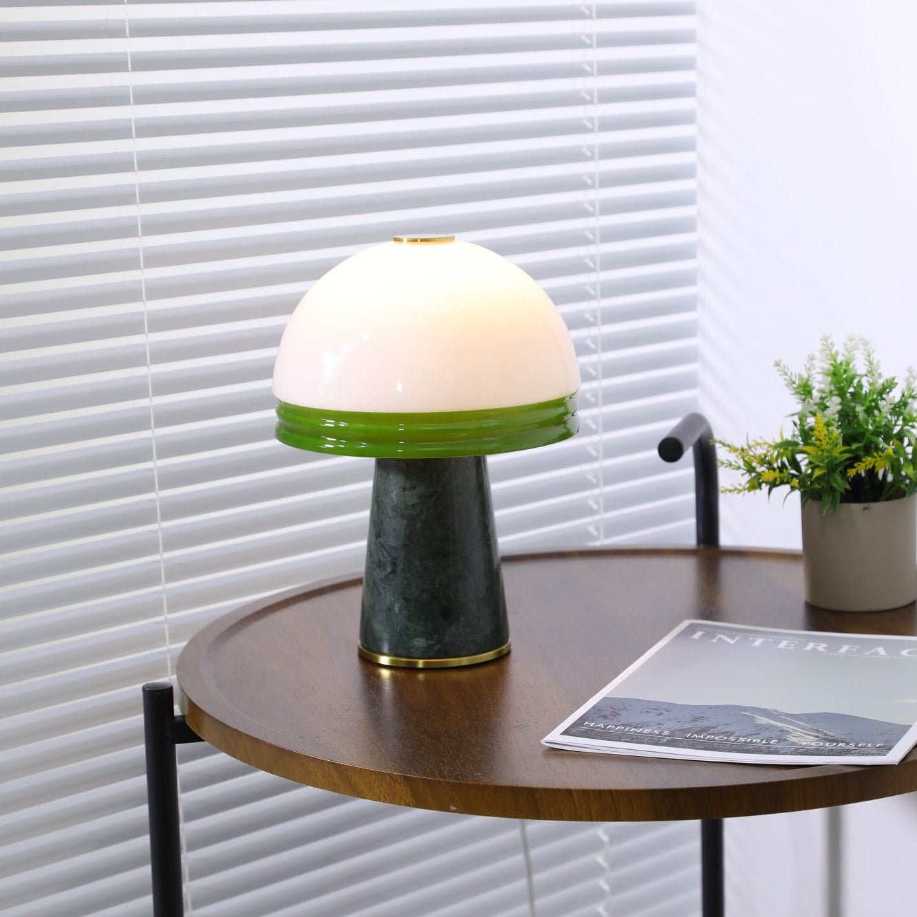 Velura Narrow Marble Table Lamp