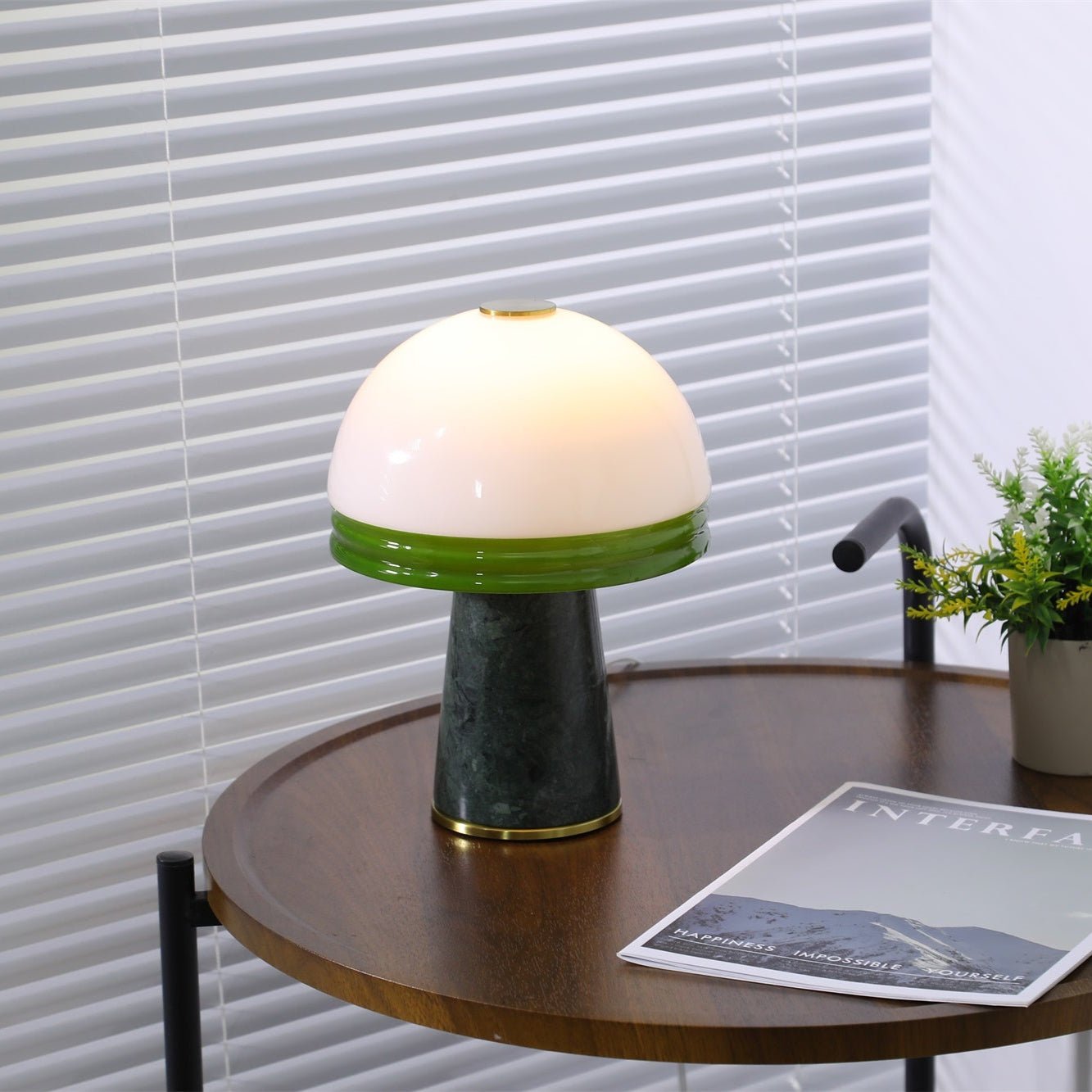Velura Narrow Marble Table Lamp