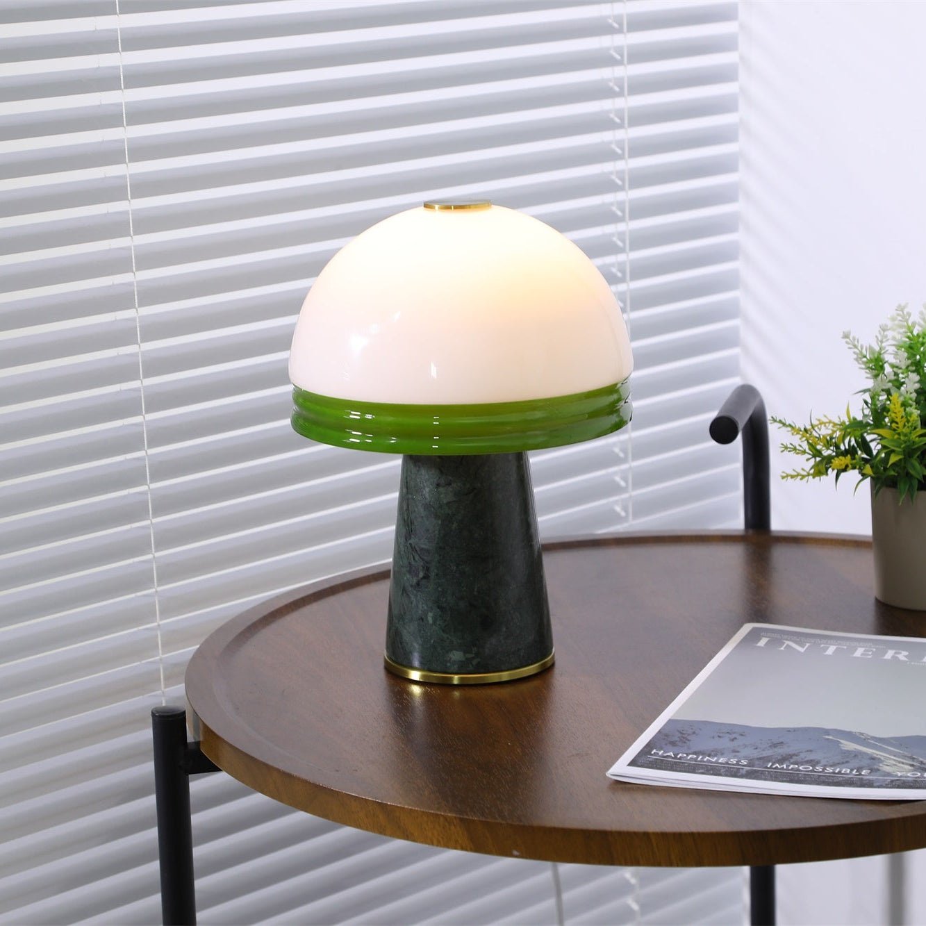 Velura Narrow Marble Table Lamp