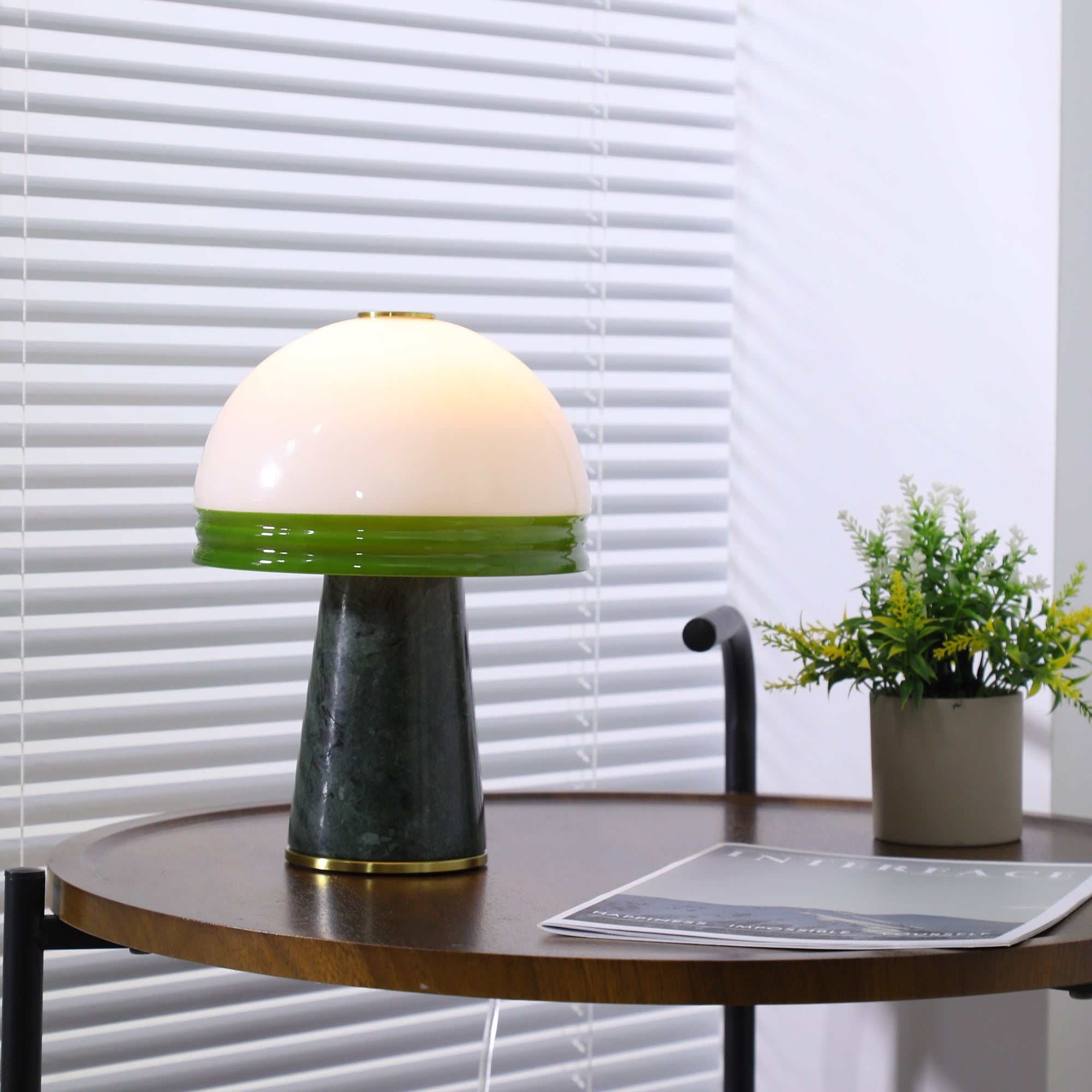 Velura Narrow Marble Table Lamp