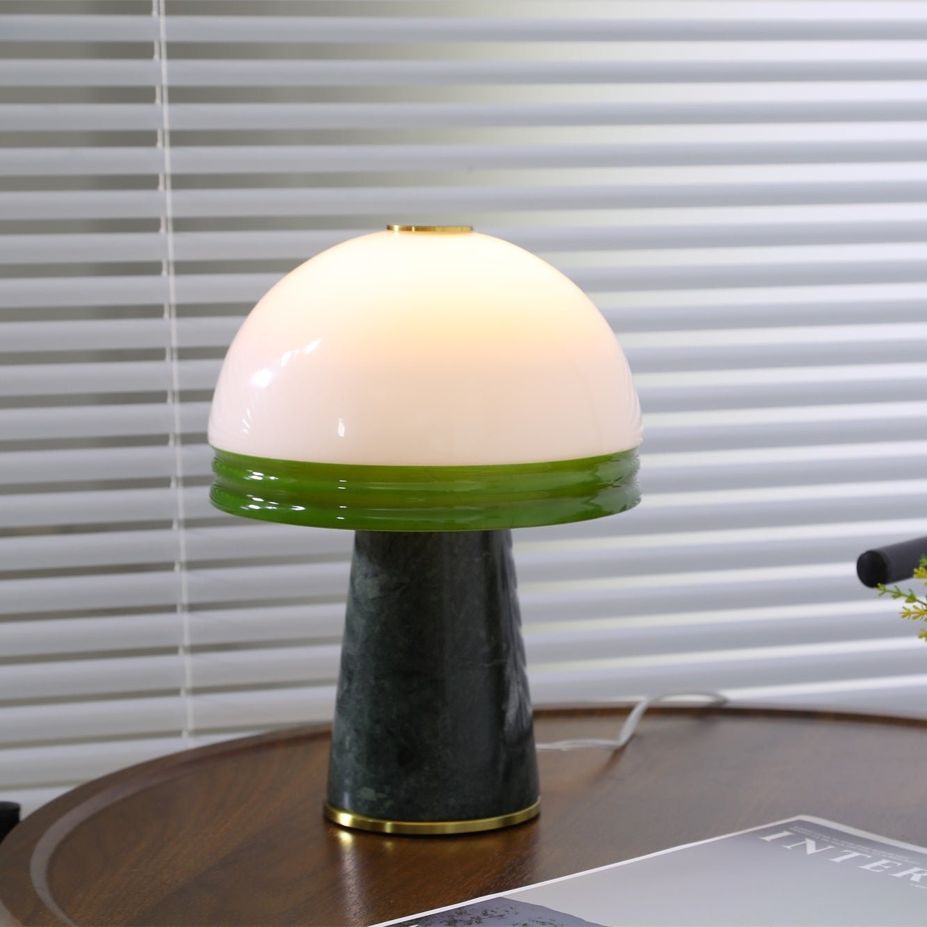 Velura Narrow Marble Table Lamp